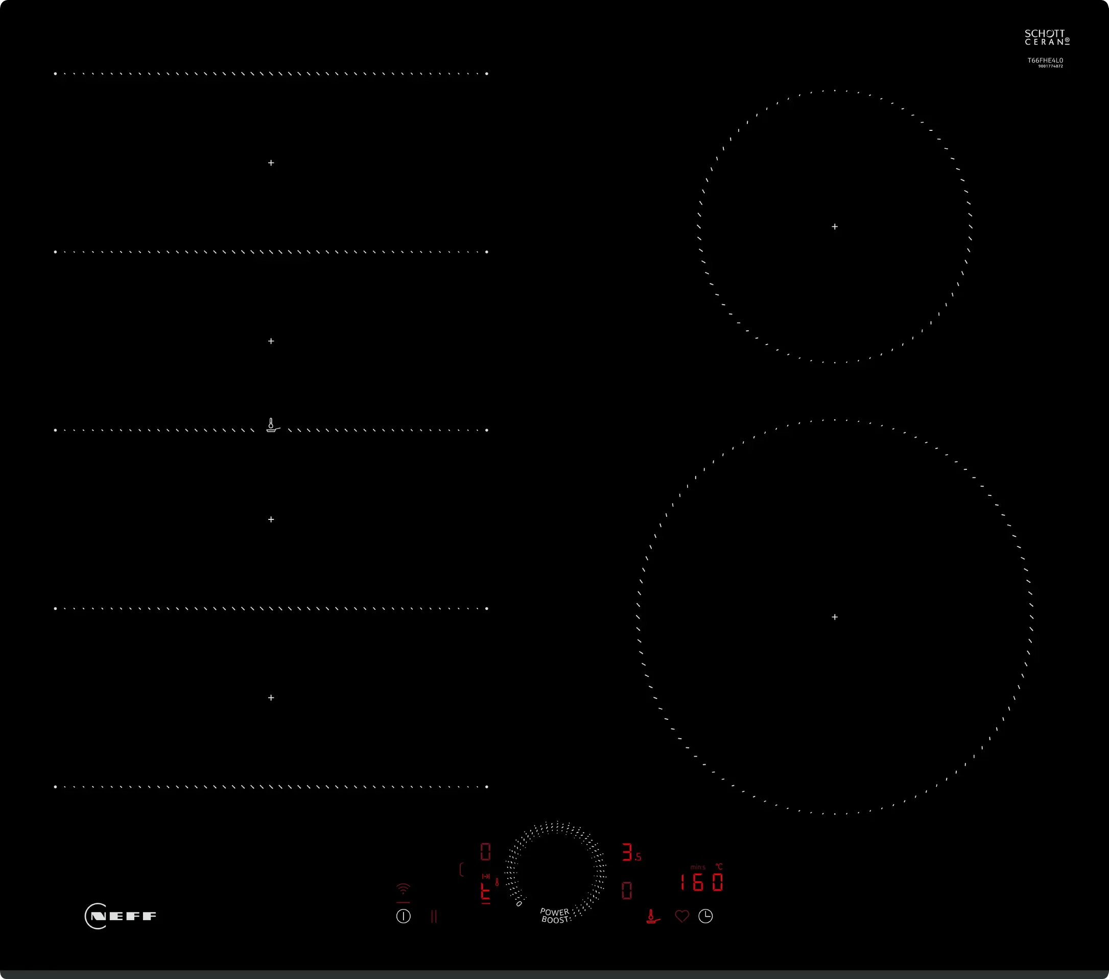 N 70 Induction hob 60 cm surface mount without frame