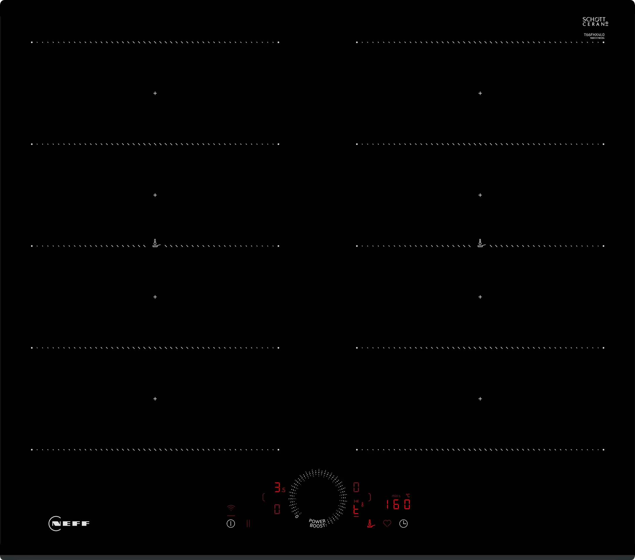 N 70 Induction hob 60 cm surface mount without frame