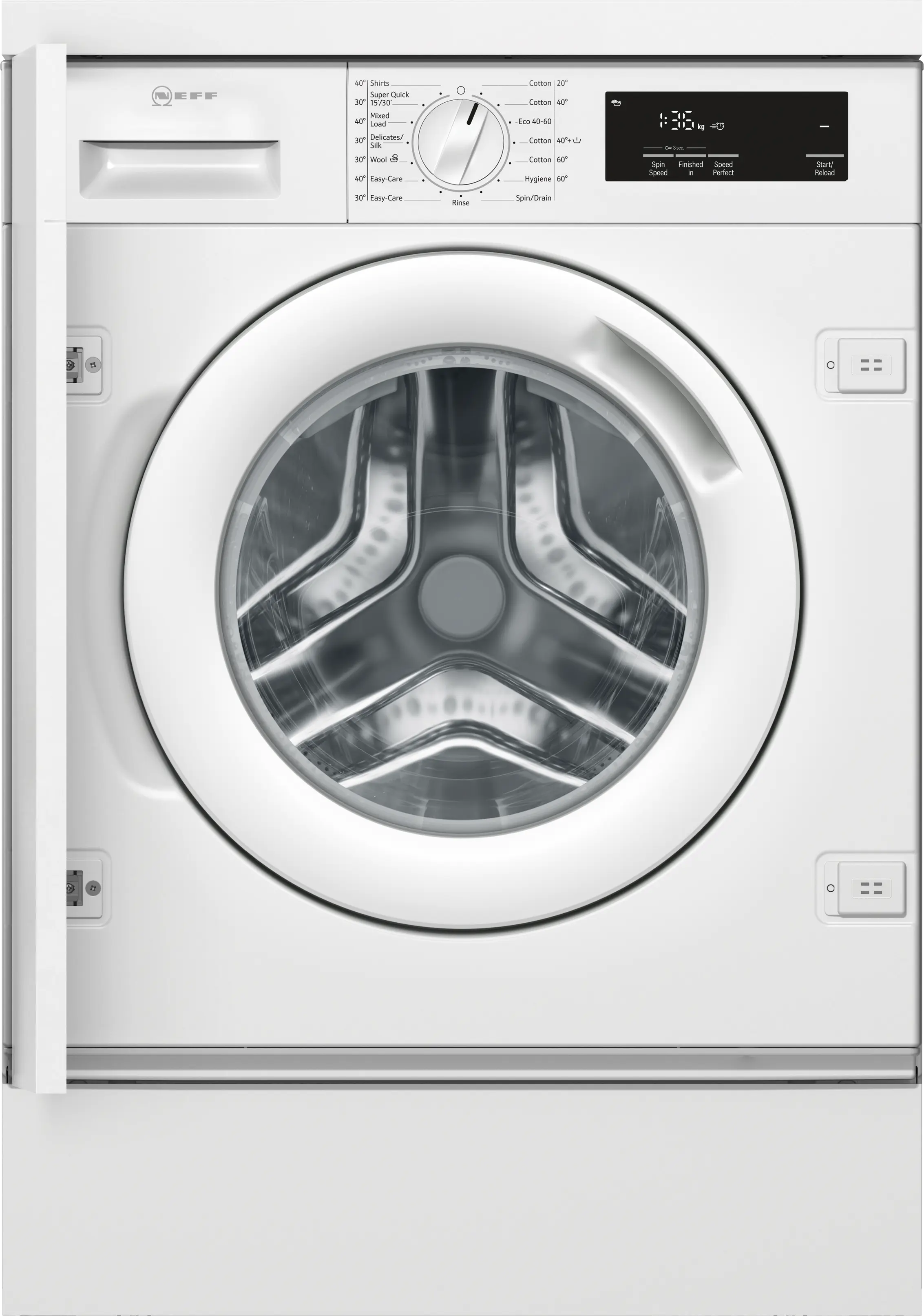 Built-in washing machine 8 kg max. 1400 rpm