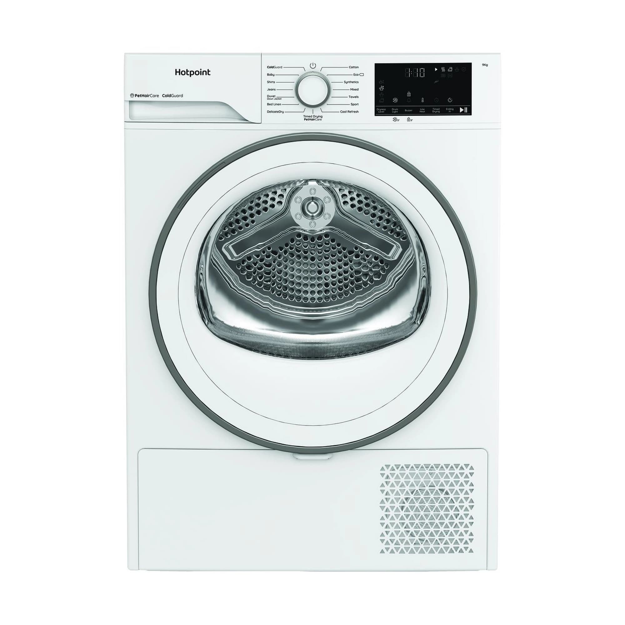9kg Heat Pump Tumble Dryer with PetHairCare - White