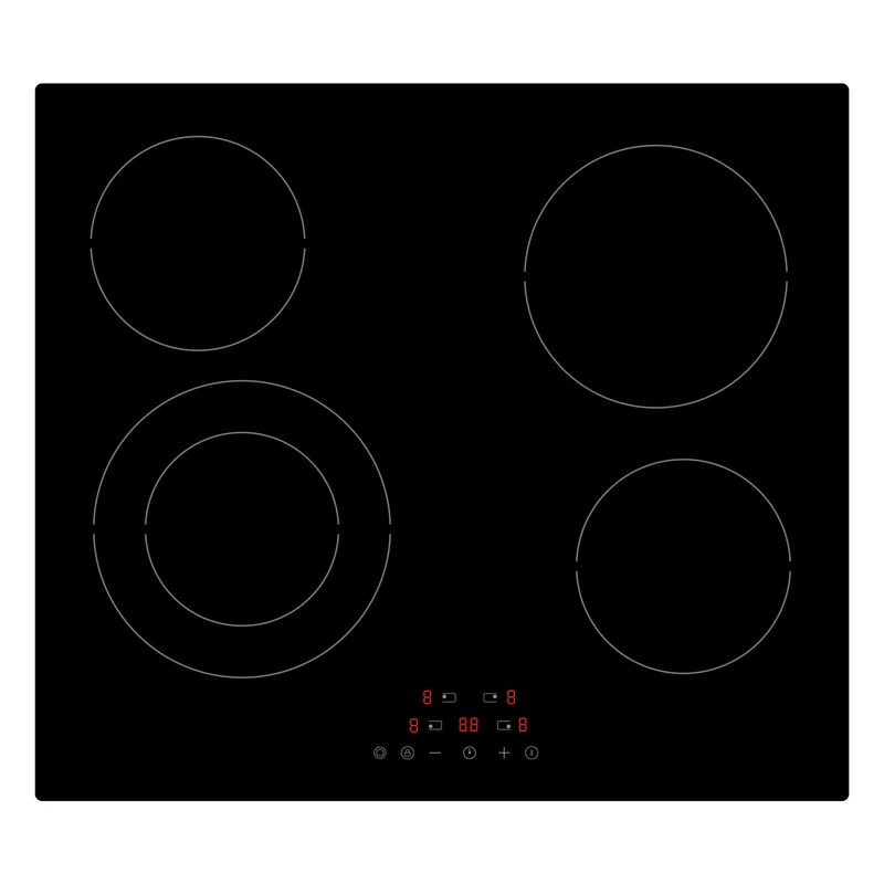 SKU:CHZ460T 4 Zone Ceramic Hob Cooktop, Touch Control, 6400W, 60cm, Black