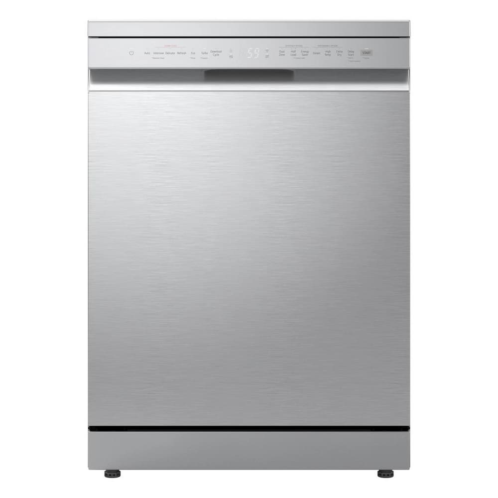 TrueSteam QuadWash DF273FVS WiFi Connected Full Size Dishwasher - Silver - 14 Place Settings