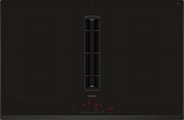 SIEMENSIQ500 80cm Venting Induction Hob ED851HQ26E - TouchSlider - HomeConnect - AutoOnFan -Bevelled Edge - B