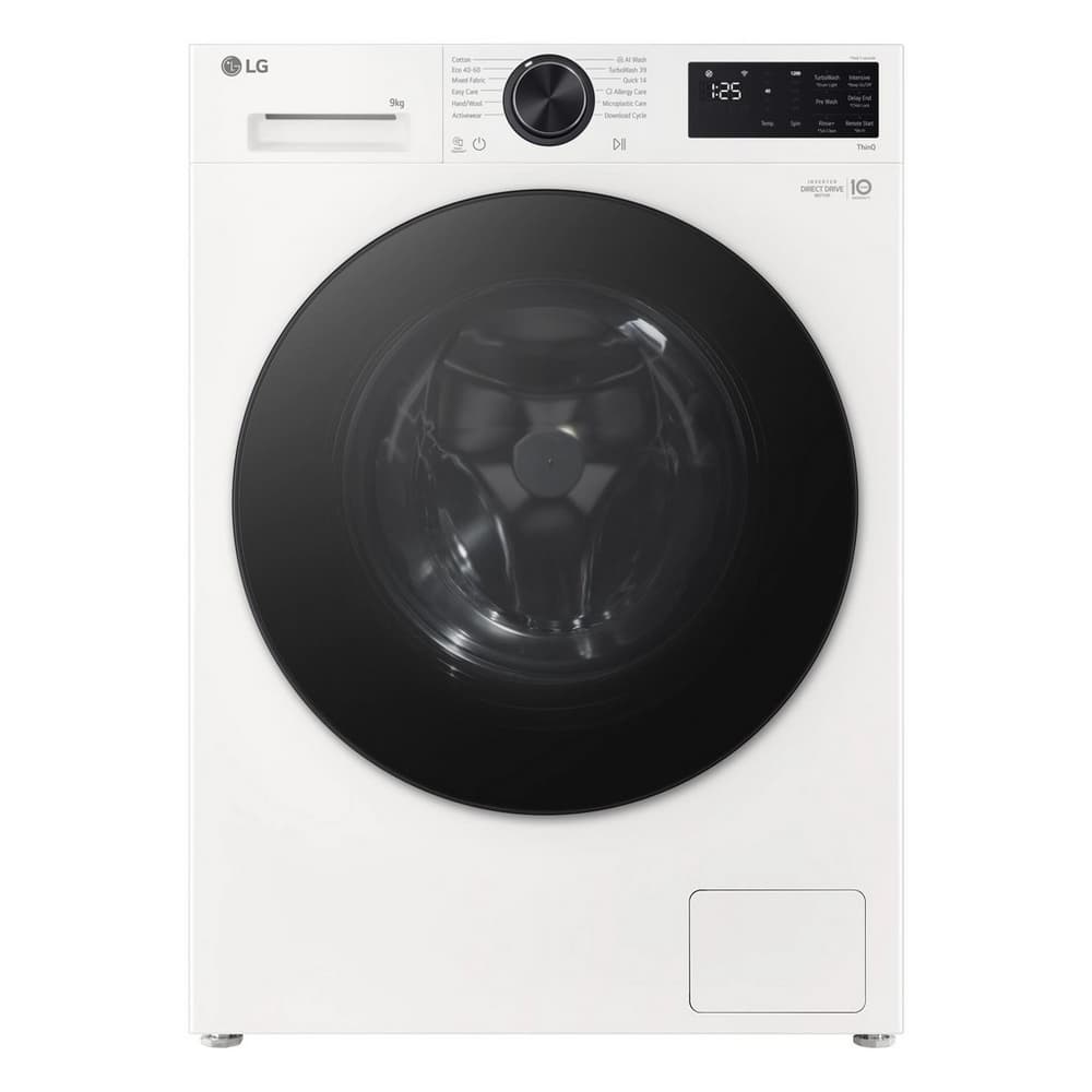 9kg 1200 Spin Washing Machine - White