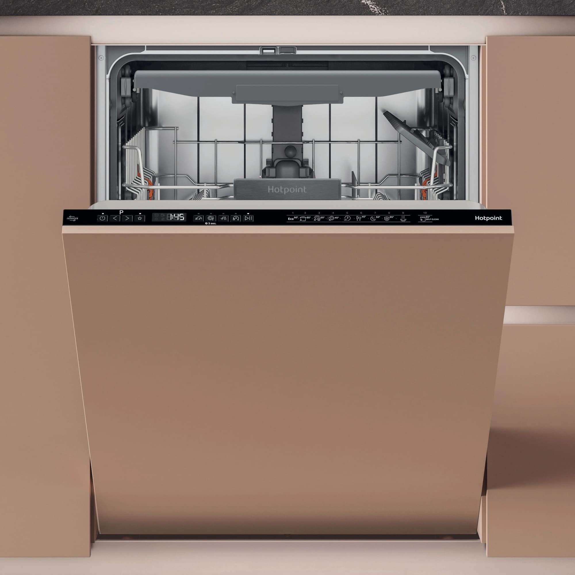 Maxi Space H7IC16M6 UK Integrated Dishwasher with Third Rack - 16 Place Settings
