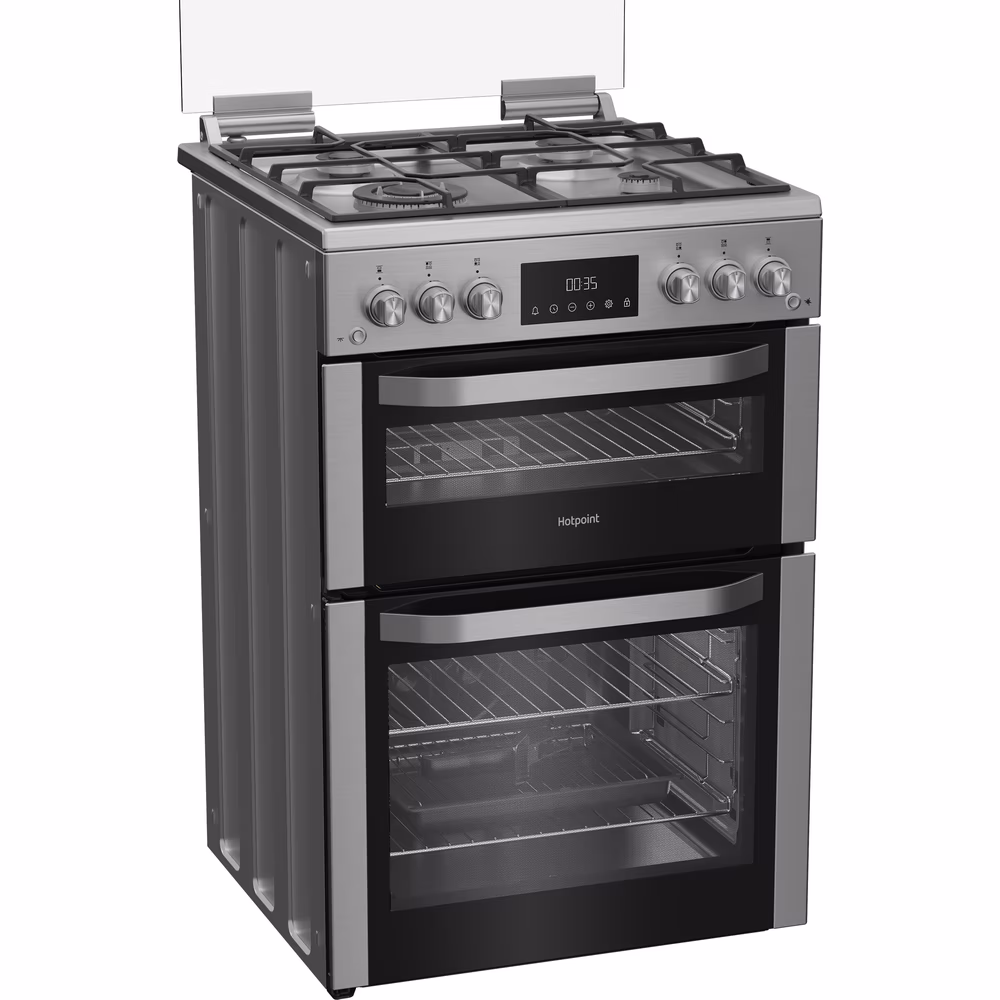 Gas Double Cooker 60CM - 78L / 34L with Glass Lid
