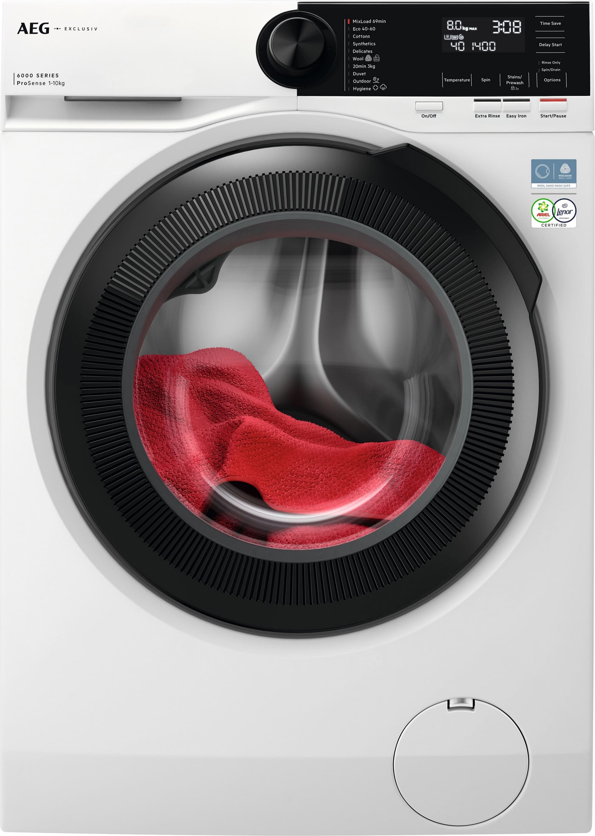 10kg 1400 Spin Washing Machine - White