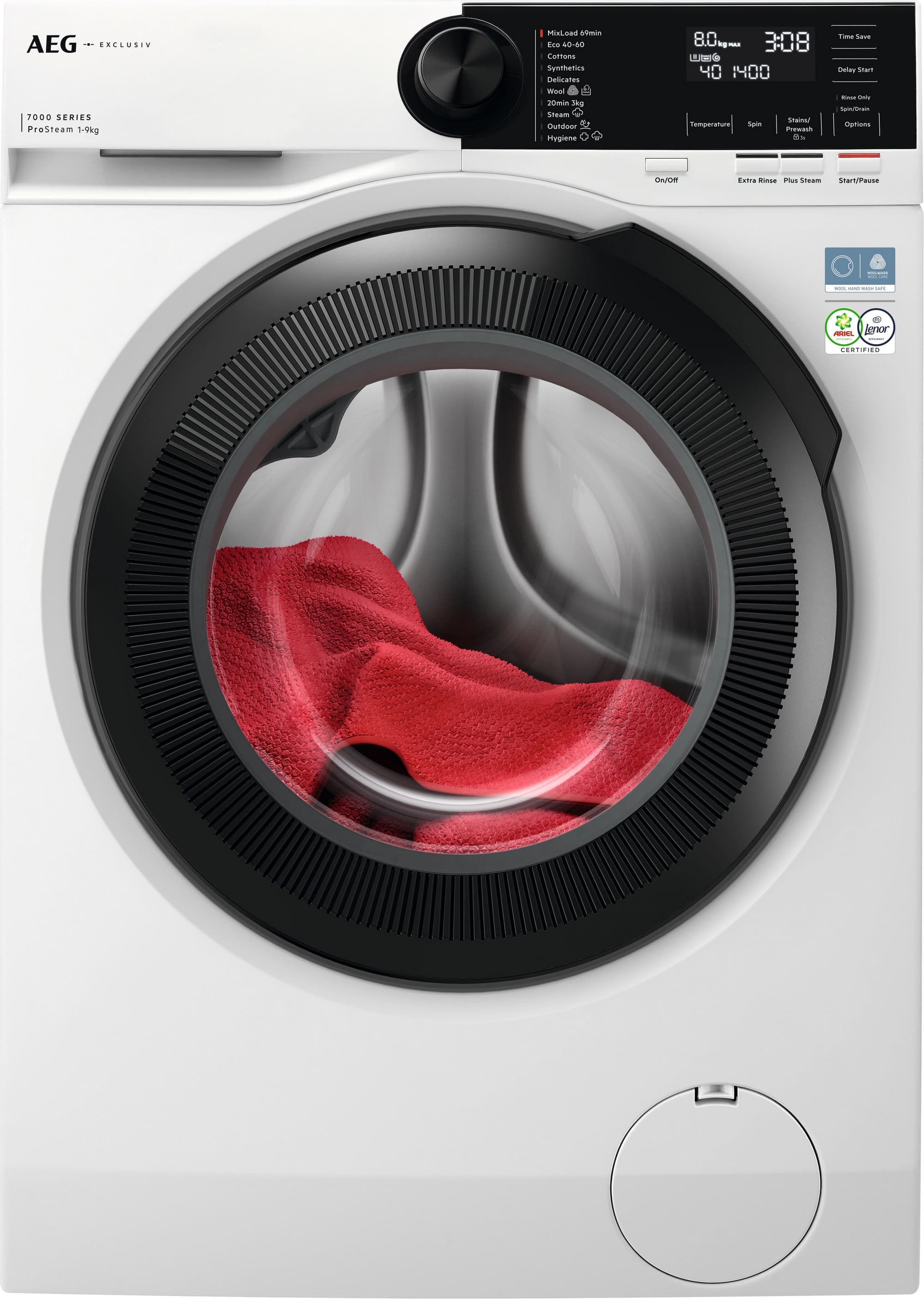 9kg 1400 Spin Washing Machine - White