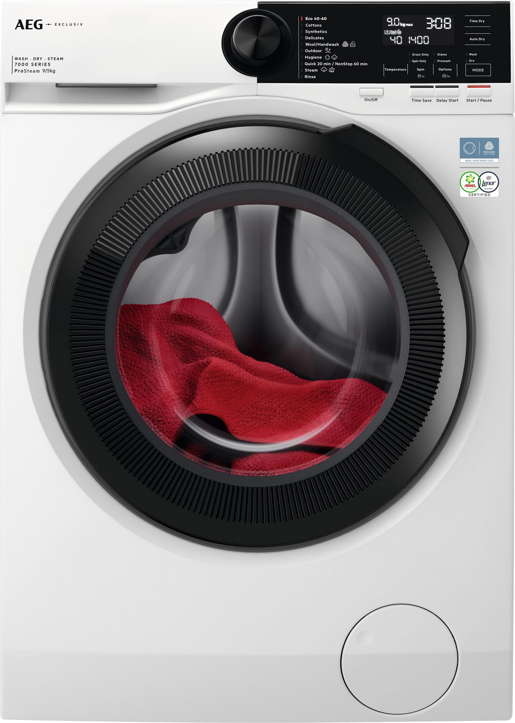 9kg/5kg 1600 Spin Washer Dryer - White