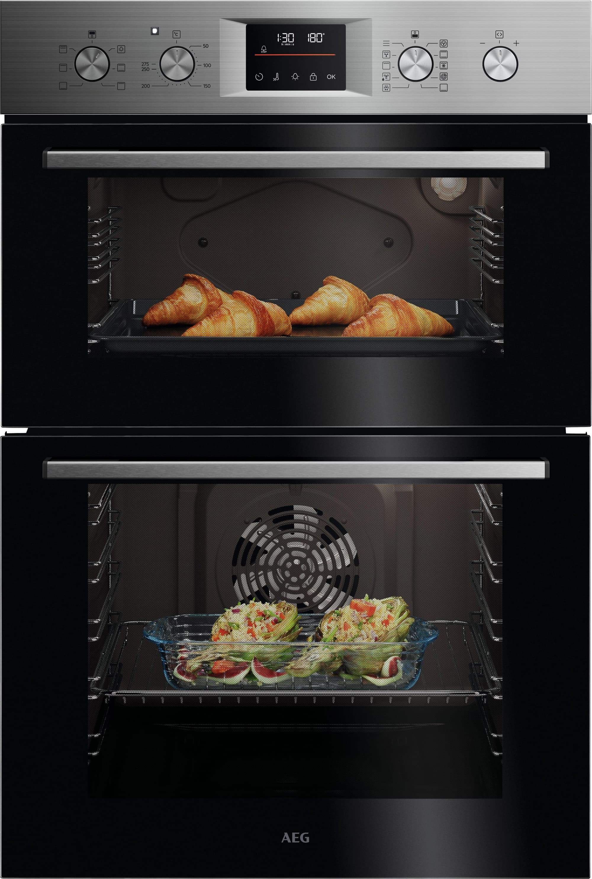 61L Double Electric Oven - Stainless Steel