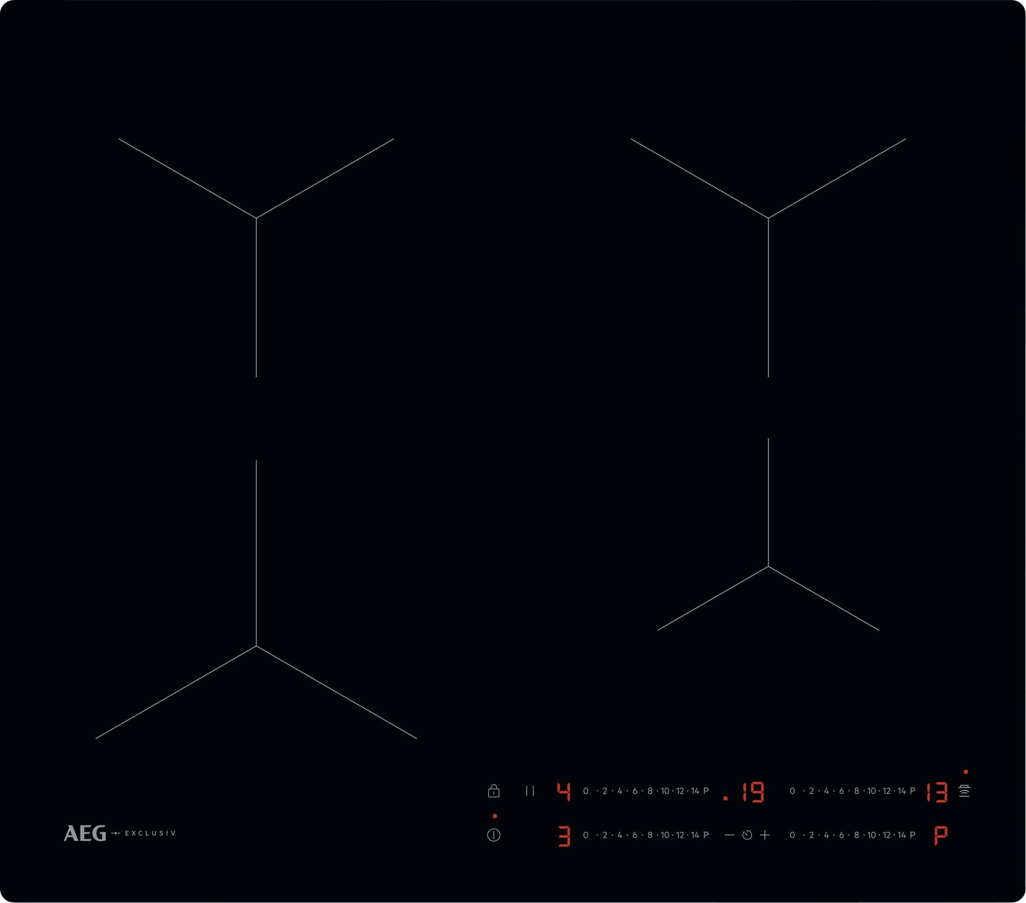 58cm Induction Hob - Black