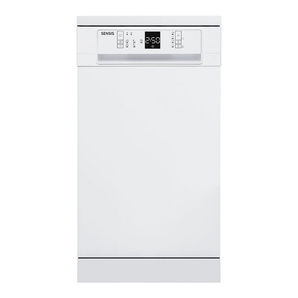Sensis Freestanding Slimline Dishwasher - White - 10 Place Settings