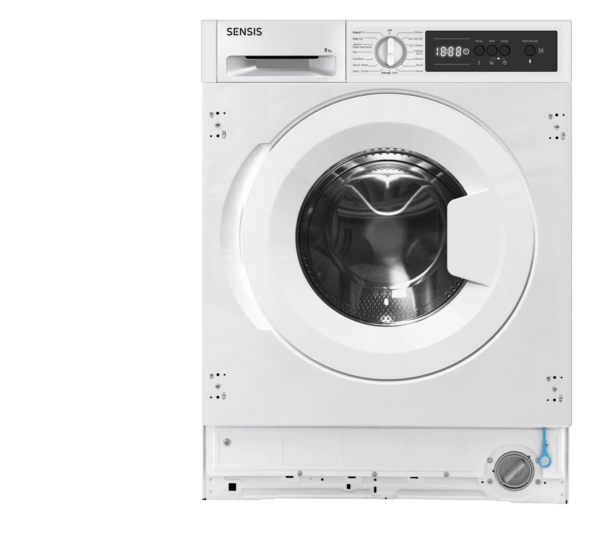 Sensis 8kg 1400 Spin Washing Machine - White