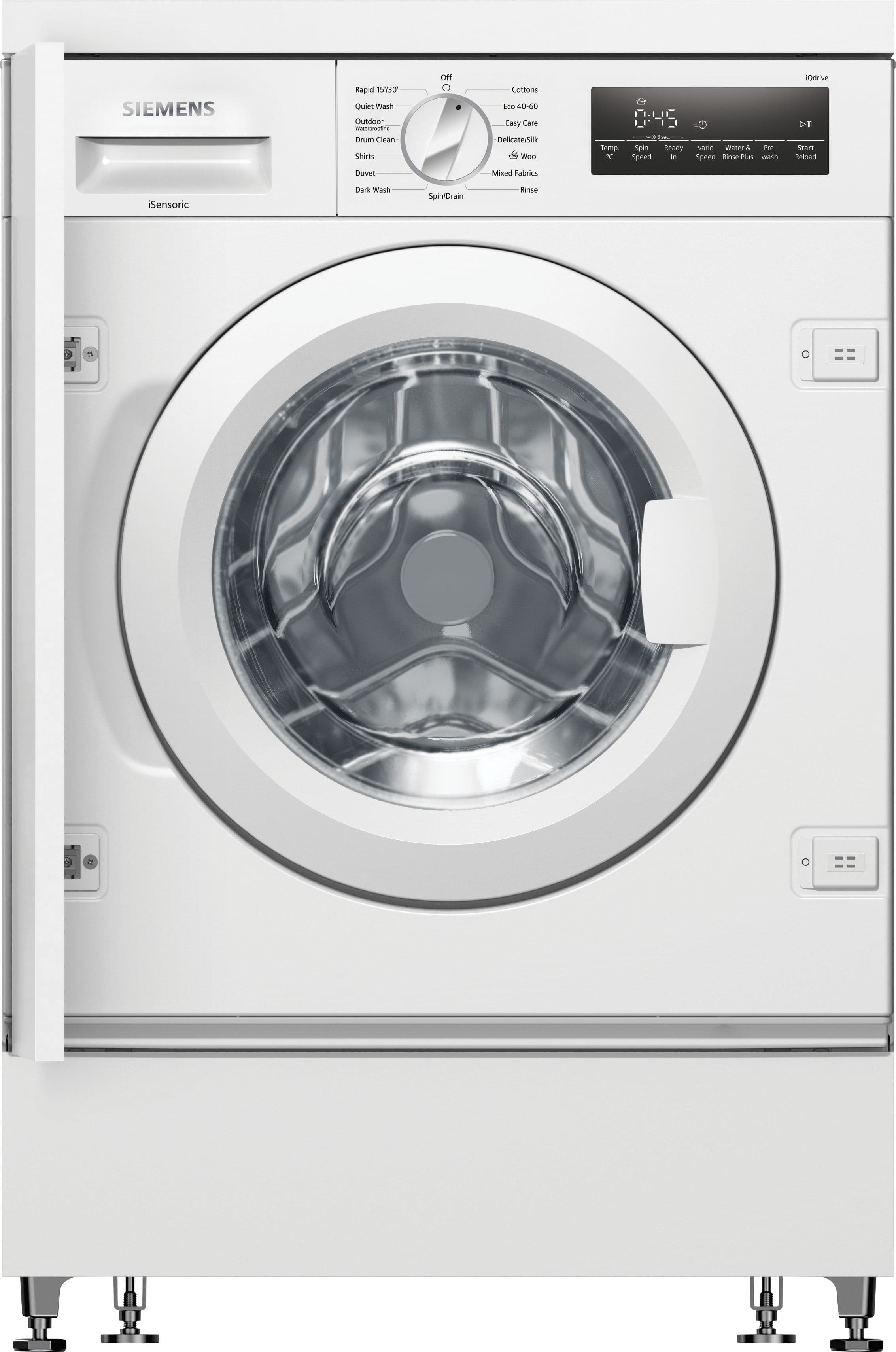 Siemens IQ700 Integrated Washing Machine - 8Kg/1400 Spin - TimeLight - 24Hr Time Delay - IQ Drive