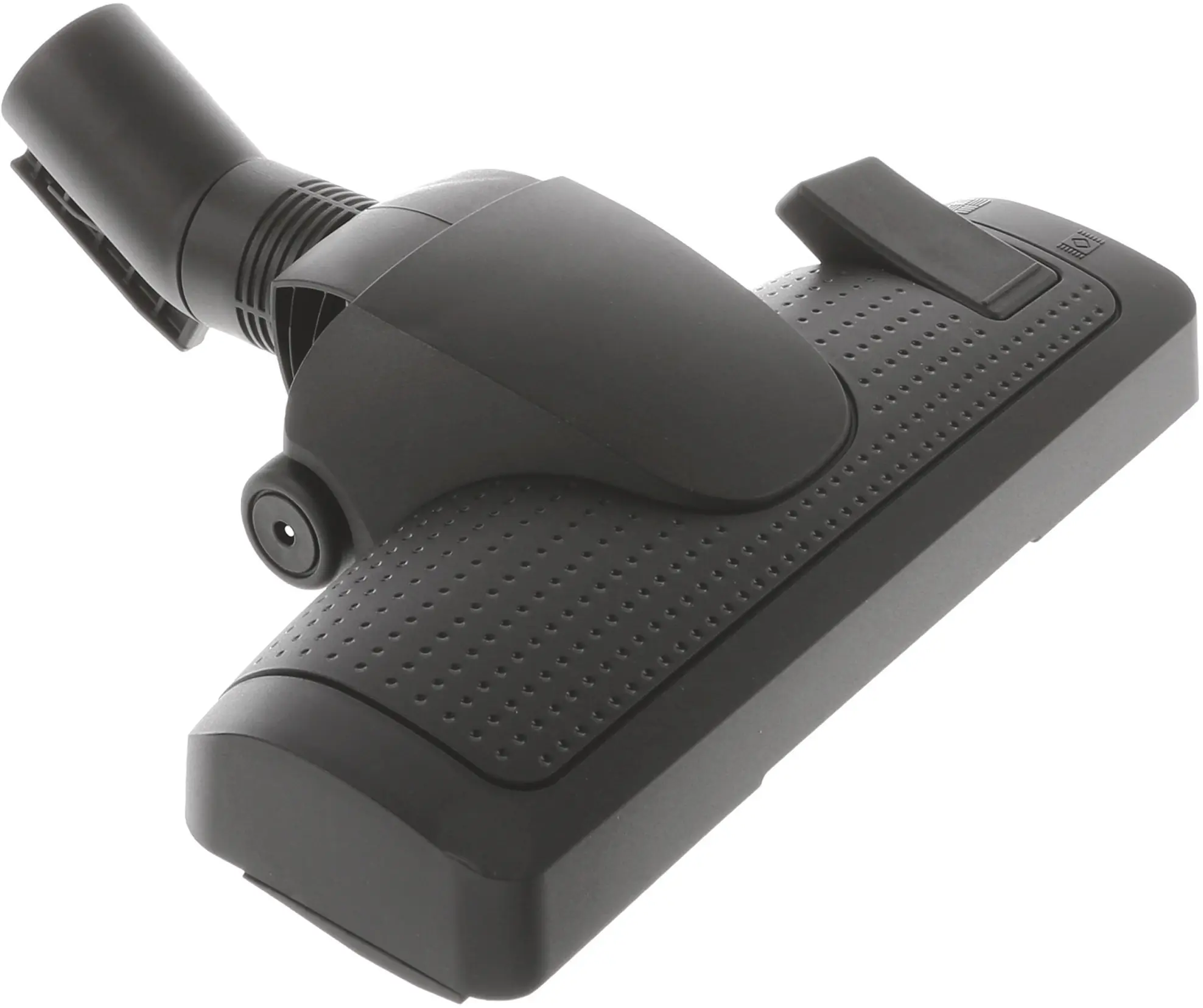 Floor nozzle black; switchable; standard-connection; plastic sole; with wheels