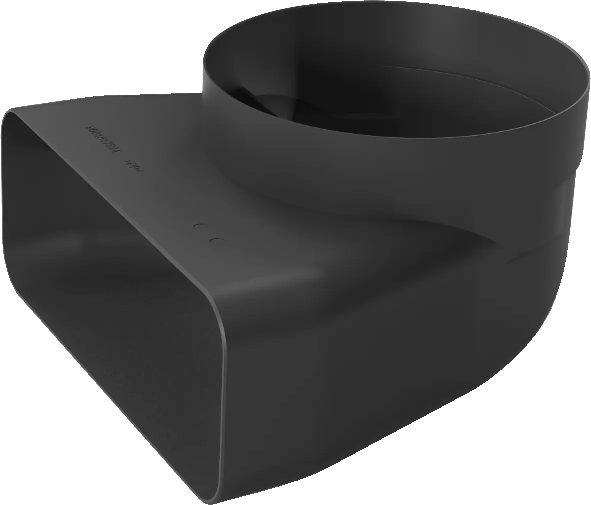 Installation accessory Adapter duct 150 mm, 90 ° round-flat