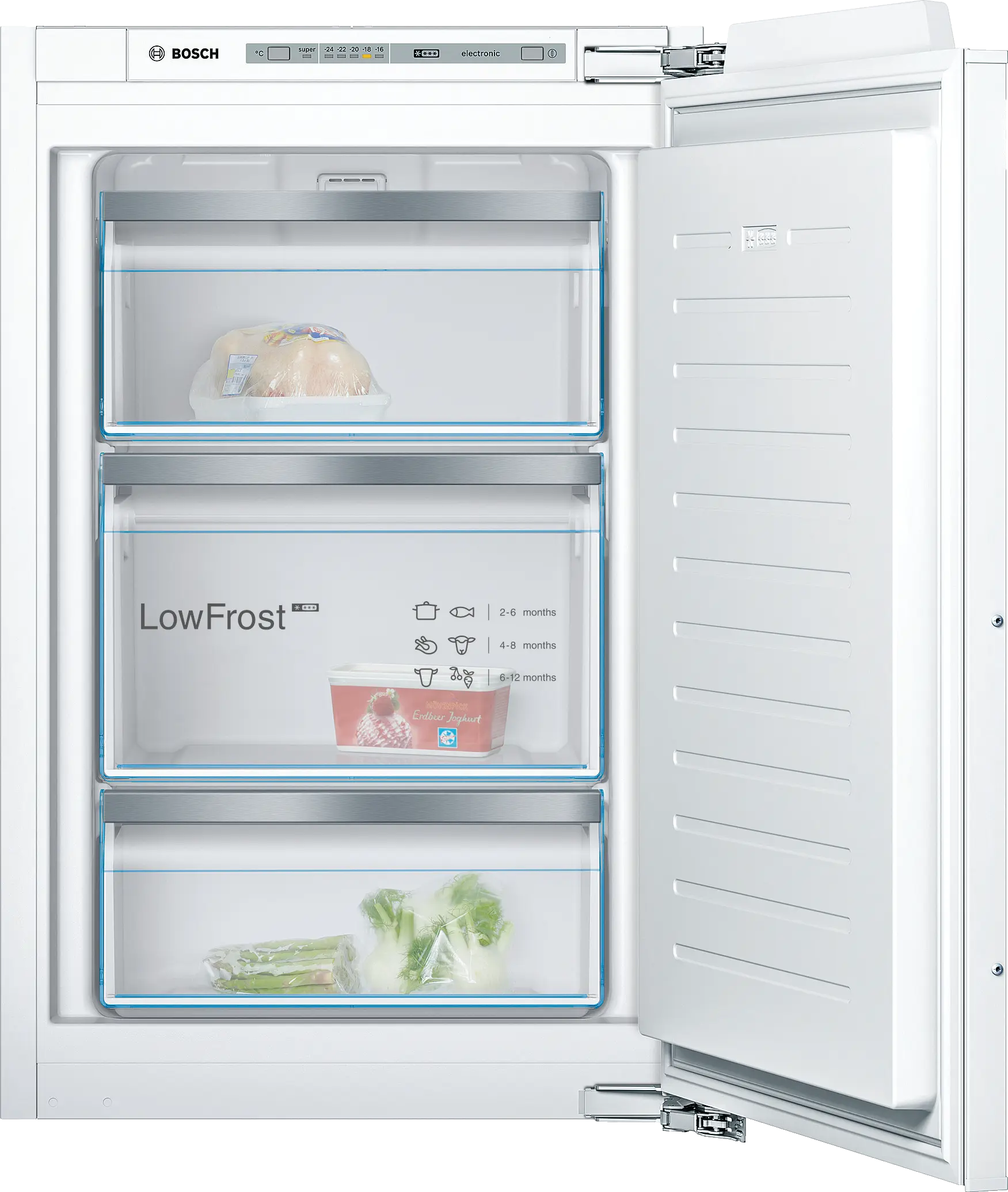 Series 4 built-in freezer 87.4 x 55.8 cm flat hinge