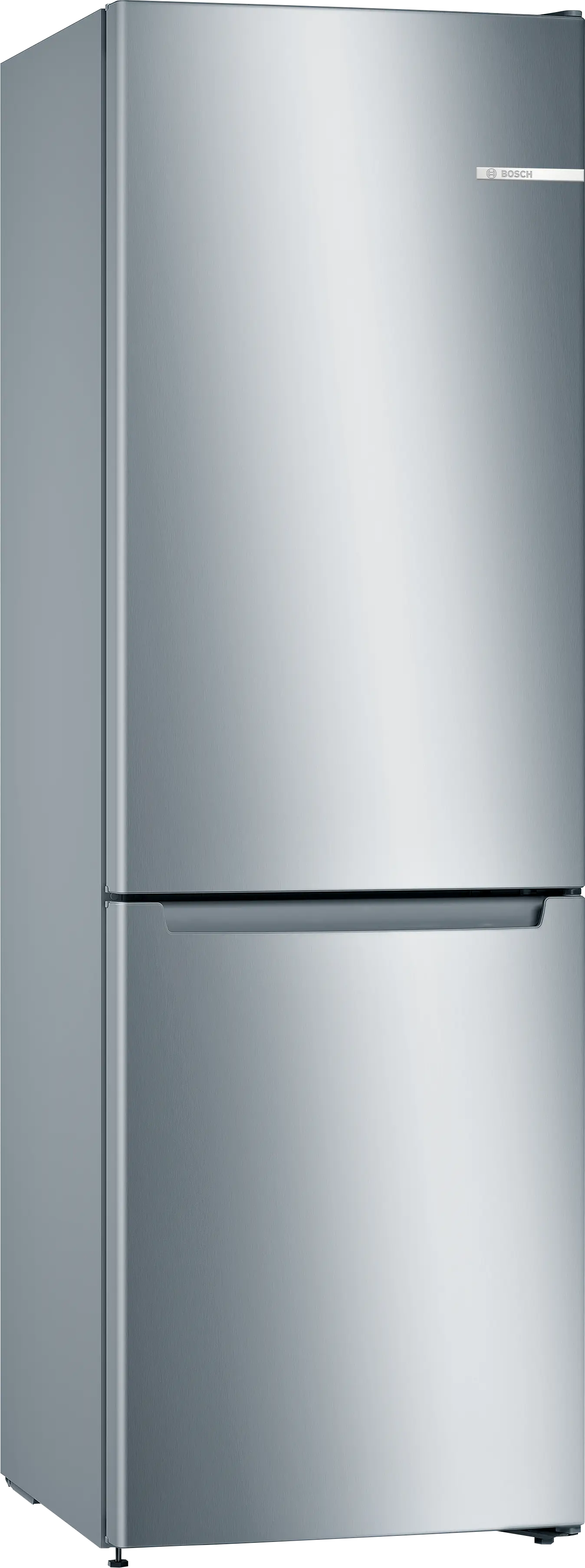 Series 2 Free-standing fridge-freezer with freezer at bottom 176 x 60 cm Stainless steel look
