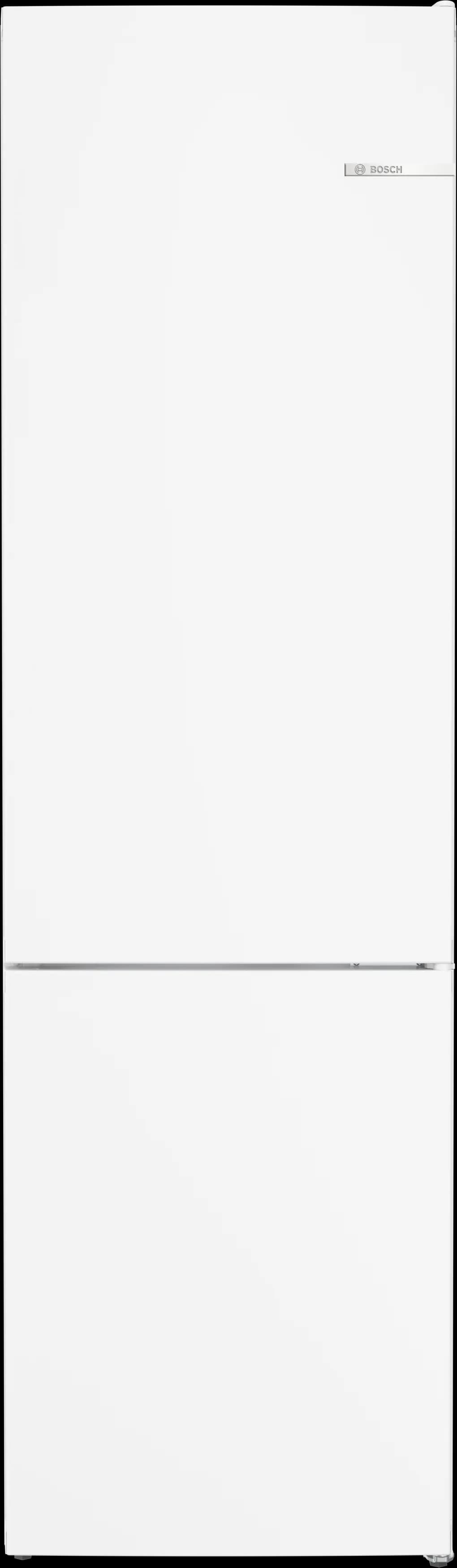 Series 4 Free-standing fridge-freezer with freezer at bottom 203 x 60 cm White, Total No Frost