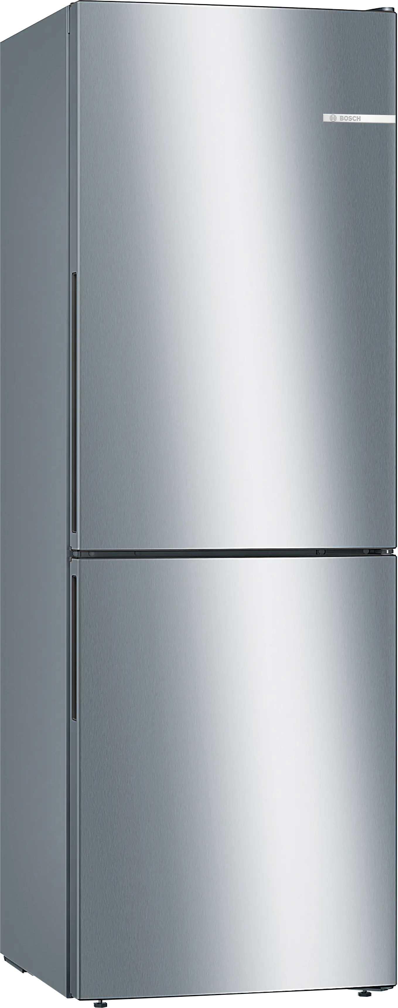 Series 4 Free-standing fridge-freezer with freezer at bottom 176 x 60 cm Stainless steel look