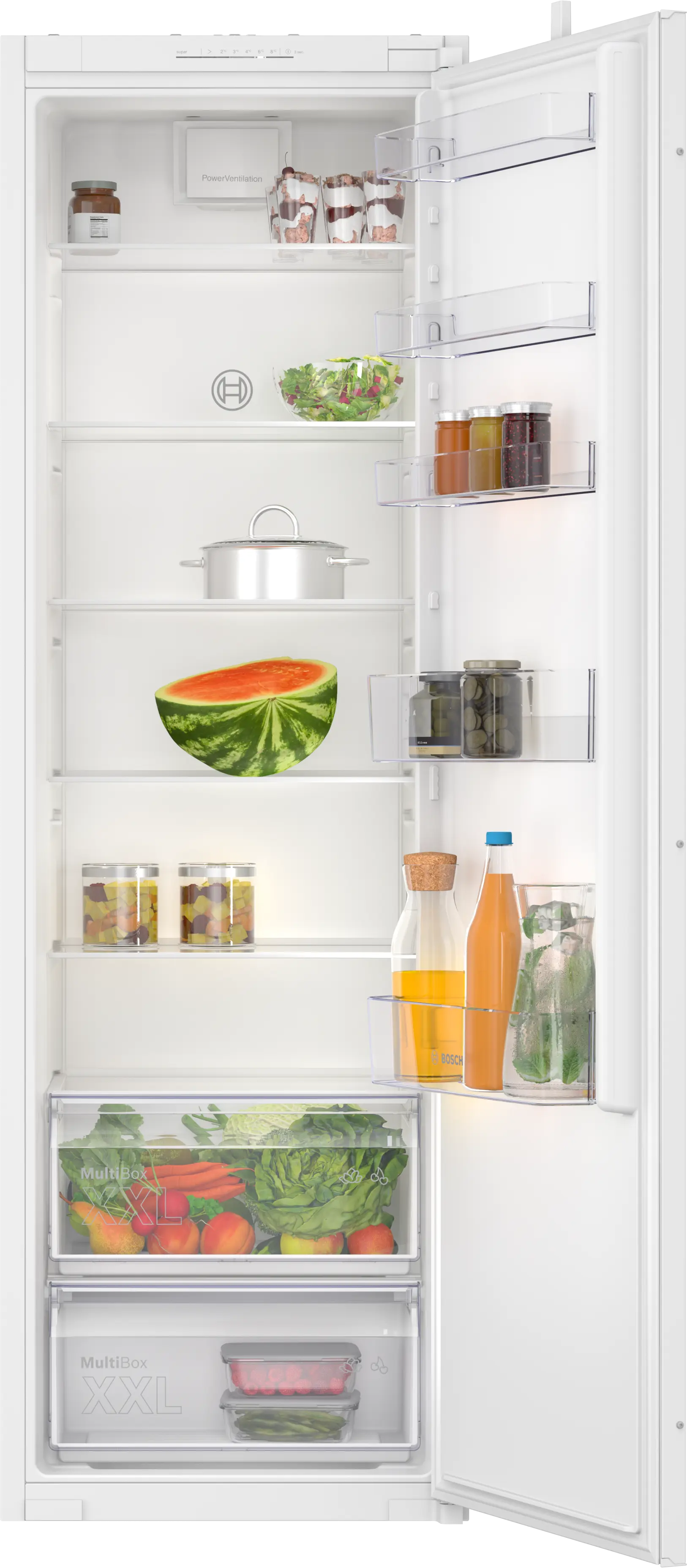 Series 2 Built-in fridge 177.2 x 54.1 cm sliding hinge