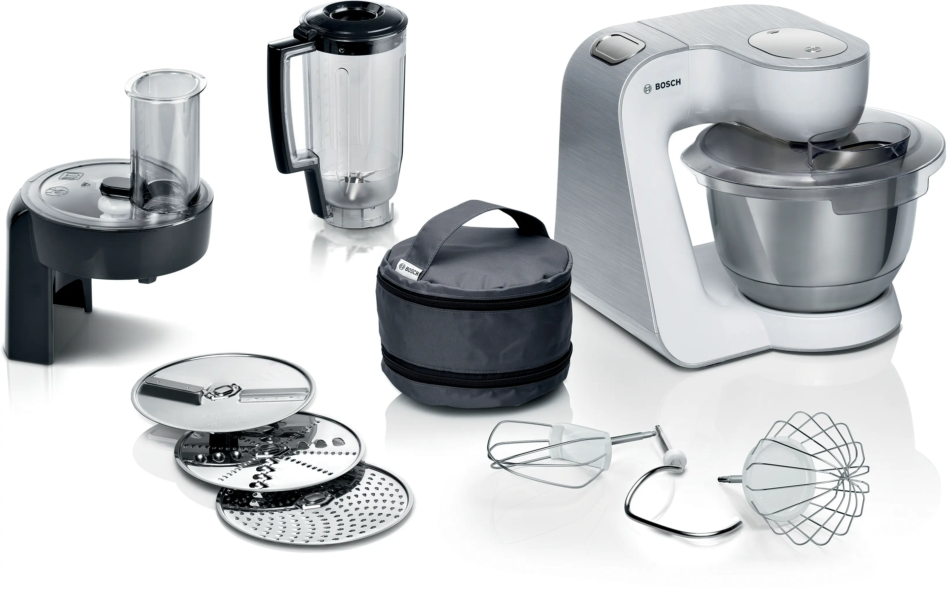Series 4 Stand mixer MUM 5 1000 W White, Silver