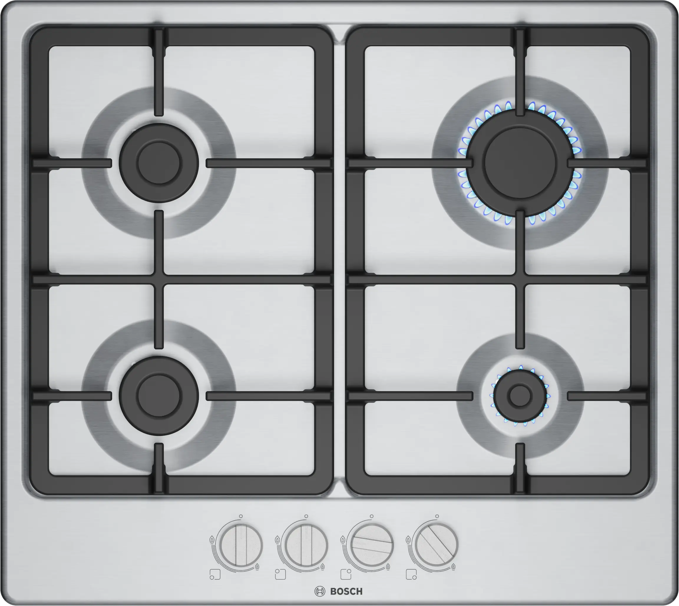 Series 4 Gas hob 60 cm Stainless steel