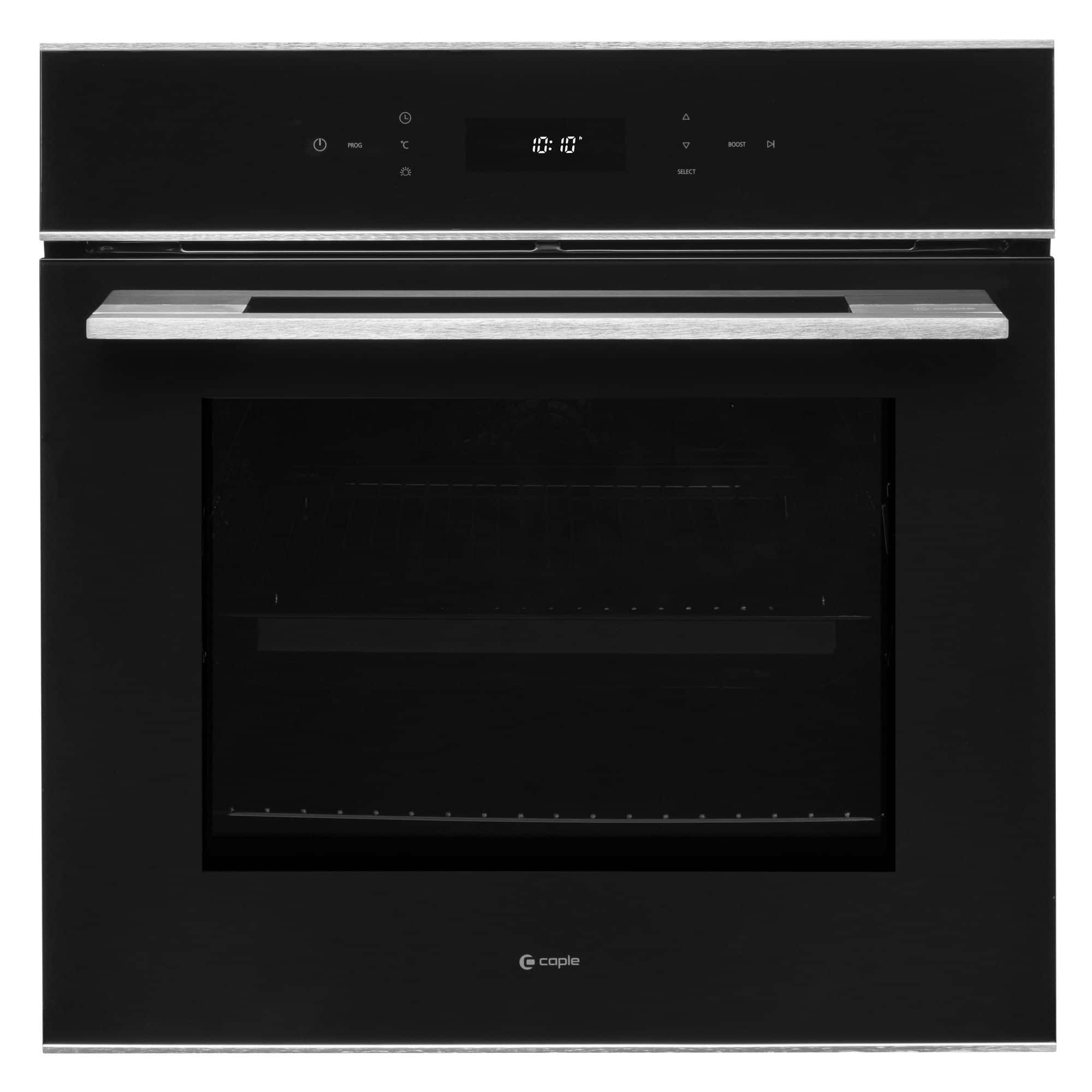 60cm Electric Soft Close Single Oven Black