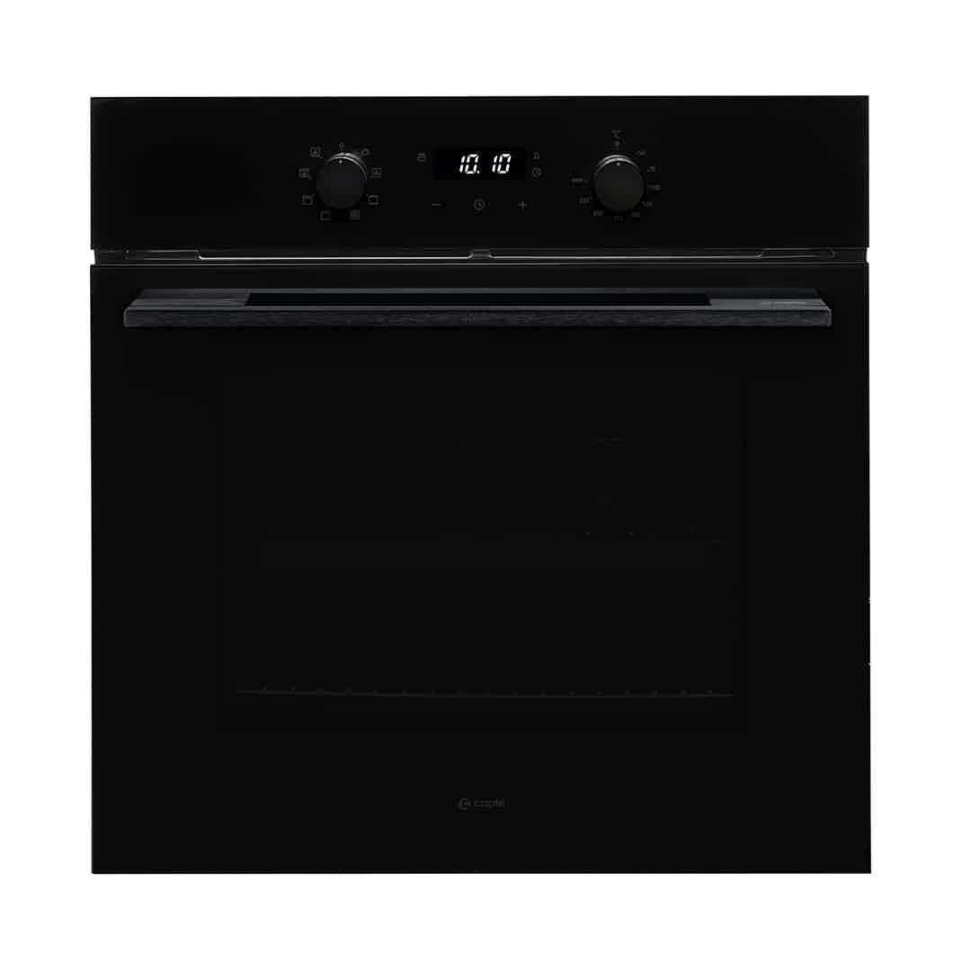 60cm Electric Single Oven Black Glass