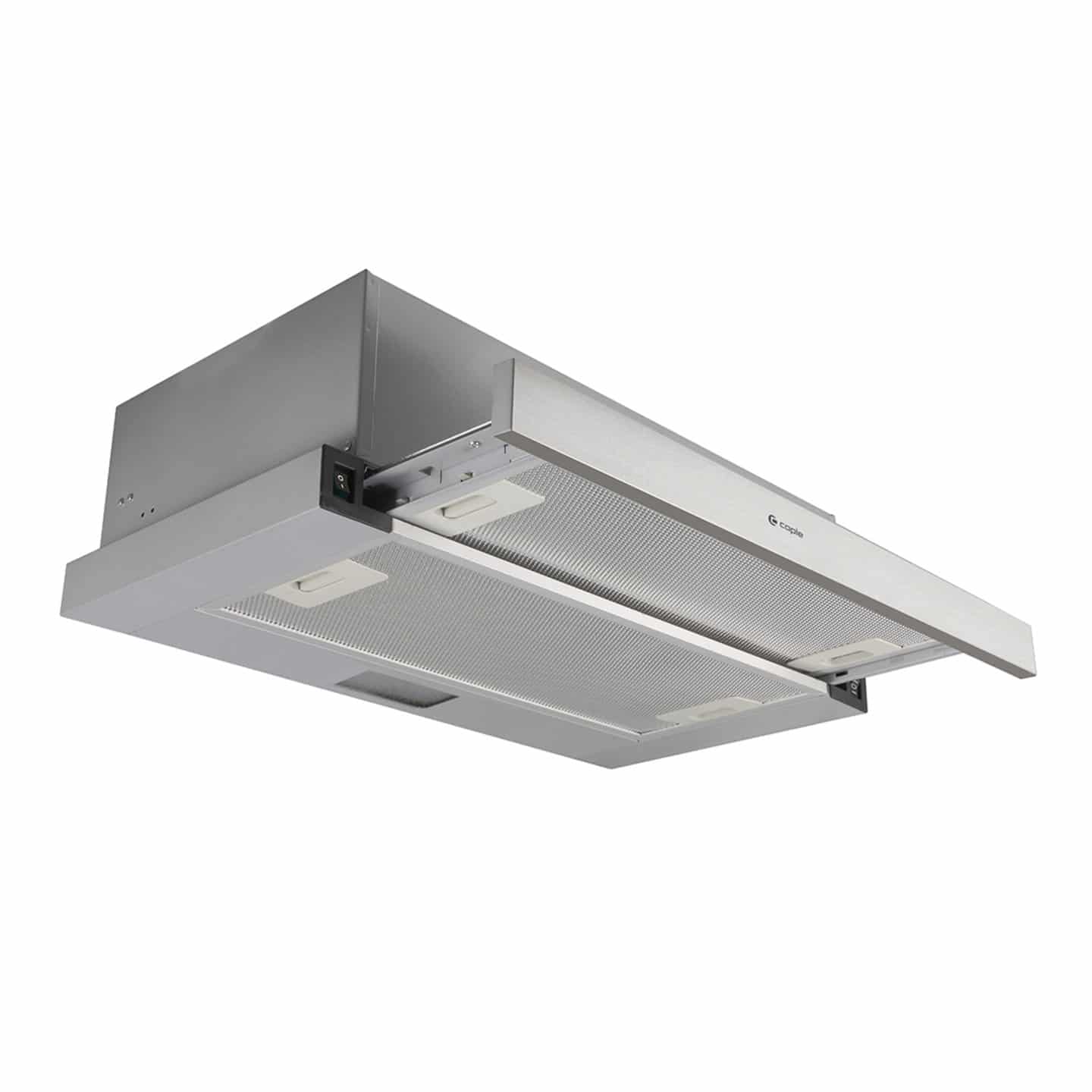 60cm Built-Under Telescopic Hood Stainless Steel & Silver