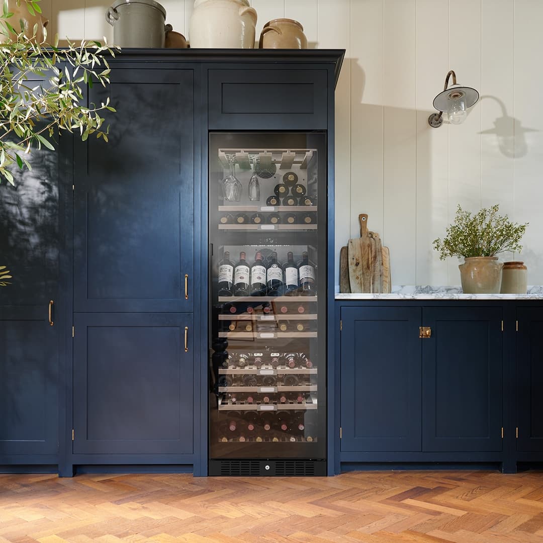 Freestanding Triple Zone Wine Cooler Black