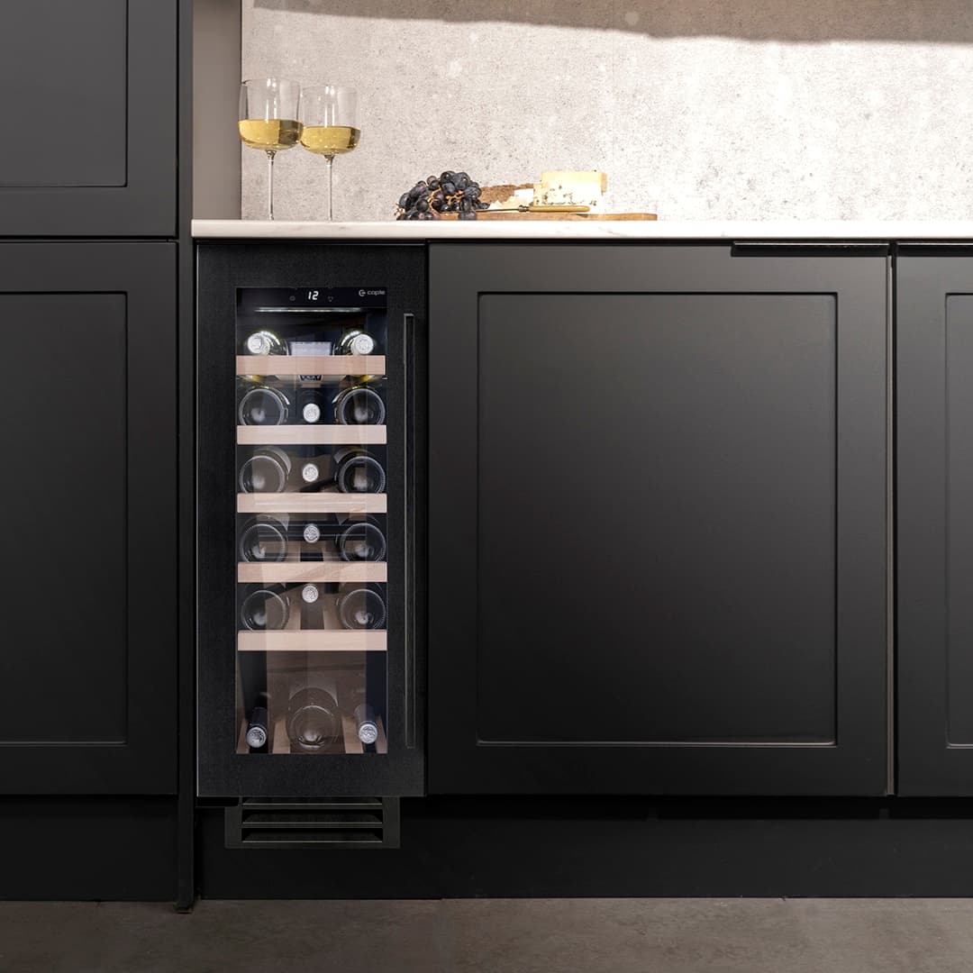 Undercounter Single Zone Cooler Black Steel