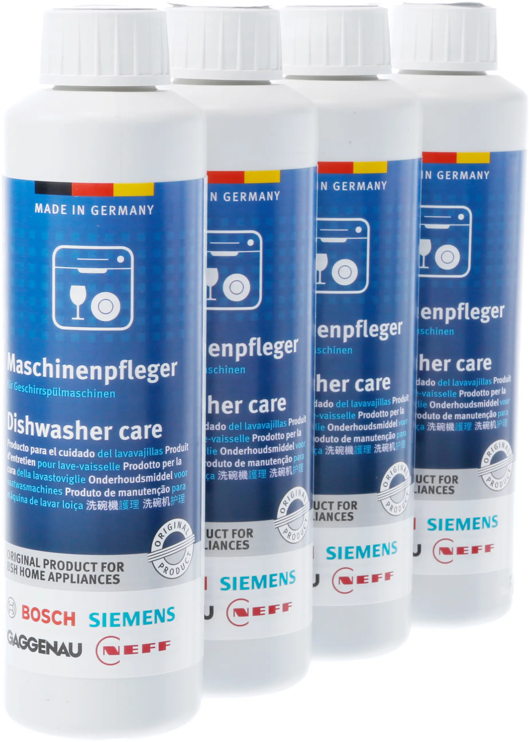 Dishwasher Cleaner Removes Grease and Limescale 250ml x 4