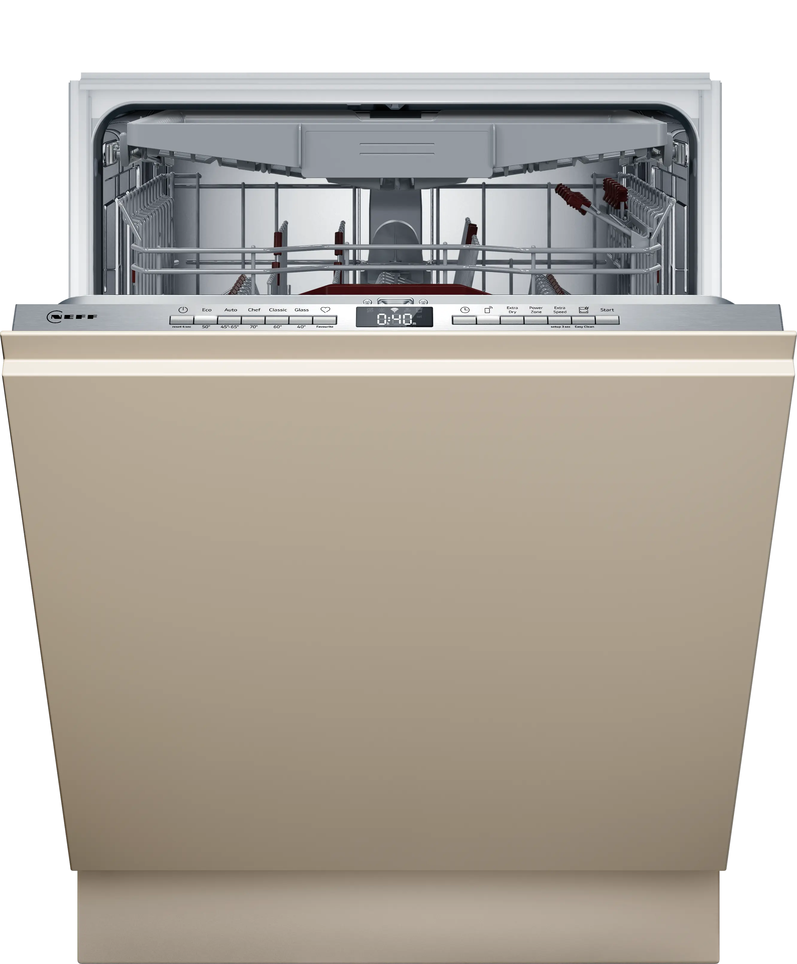 N 50 Fully-integrated dishwasher 60 cm Variable hinge