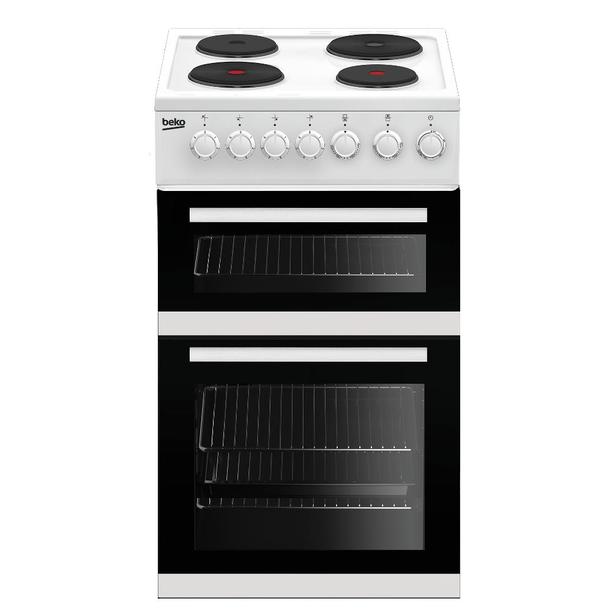 Beko - 50cm - Electric Cooker - A Rated Energy - White - Switch Control - 1 Year Warranty