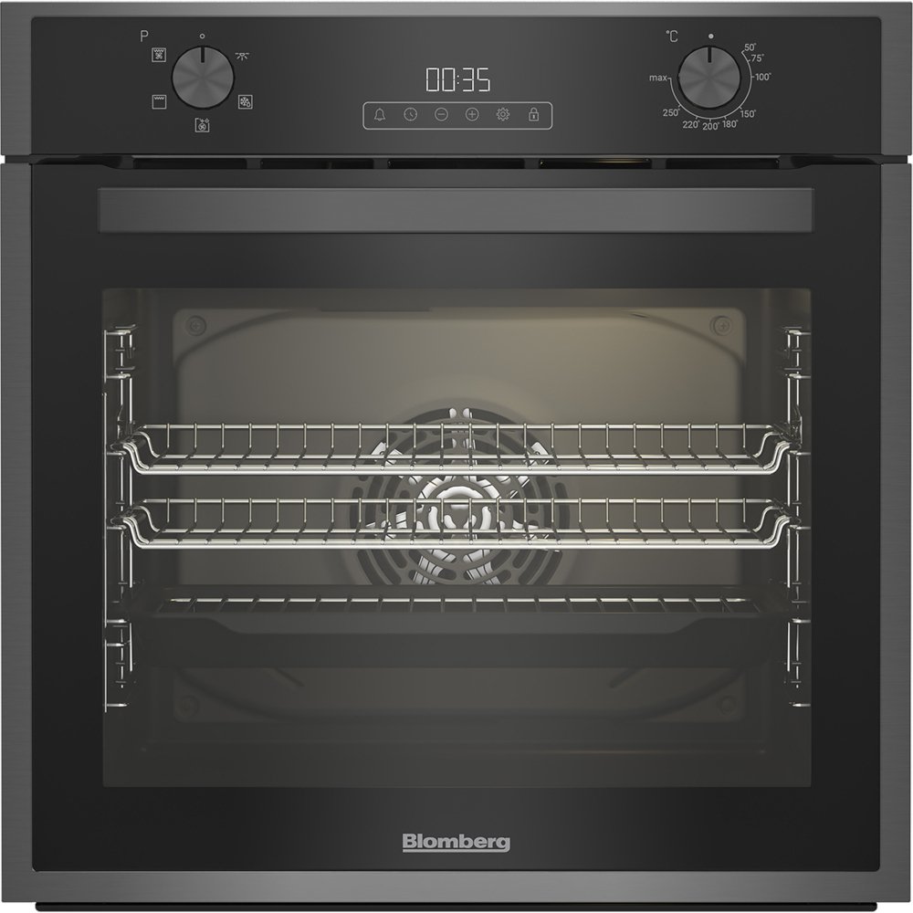 Blomberg - 59.4cm - Built In - Electric Single Oven - Dark Steel - A Rated Energy - 3 Year Warranty