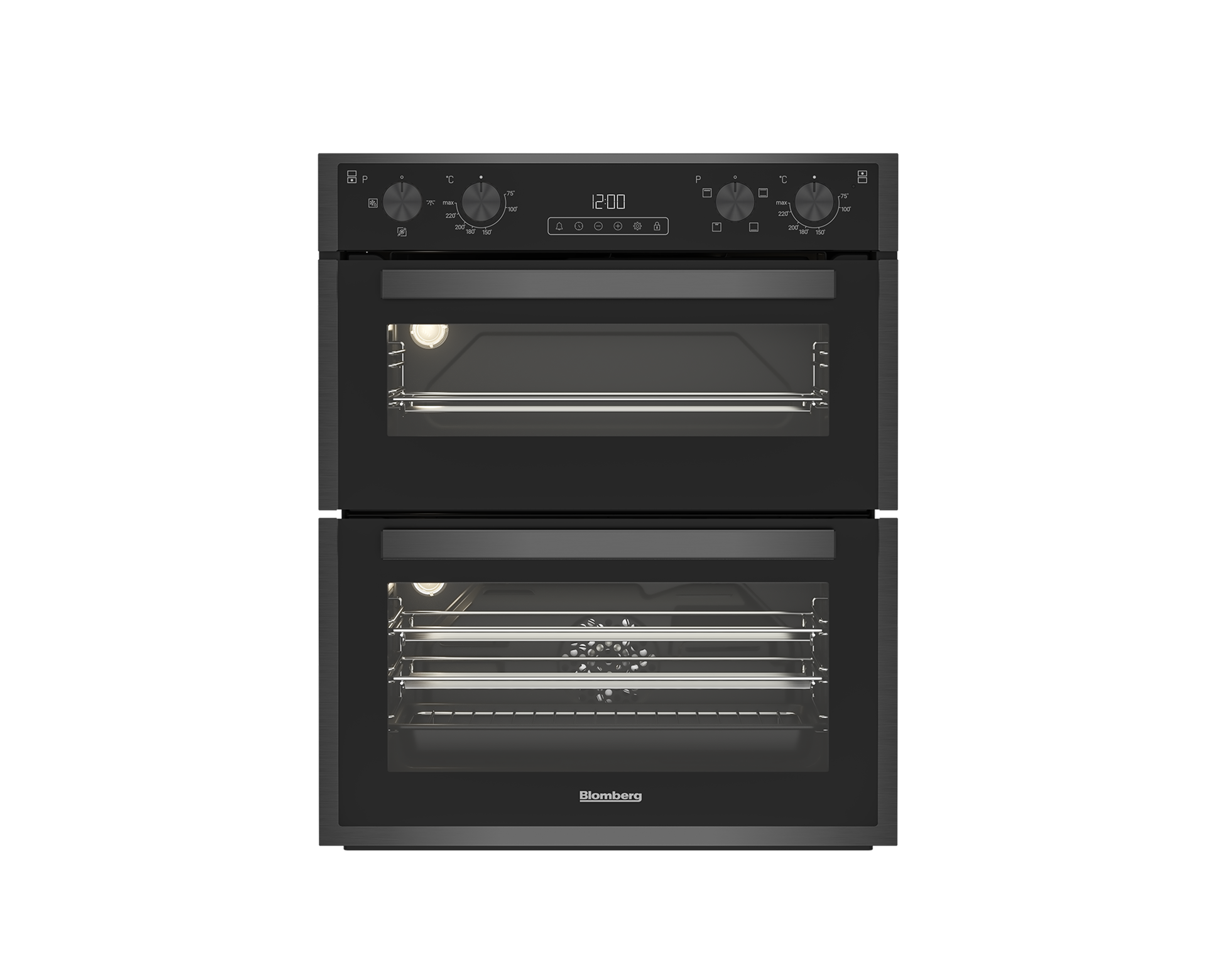 Blomberg - 59.4cm - Built Under - Electric Double Oven - Dark Steel - A Rated - 3 Year Warranty - Catalytic