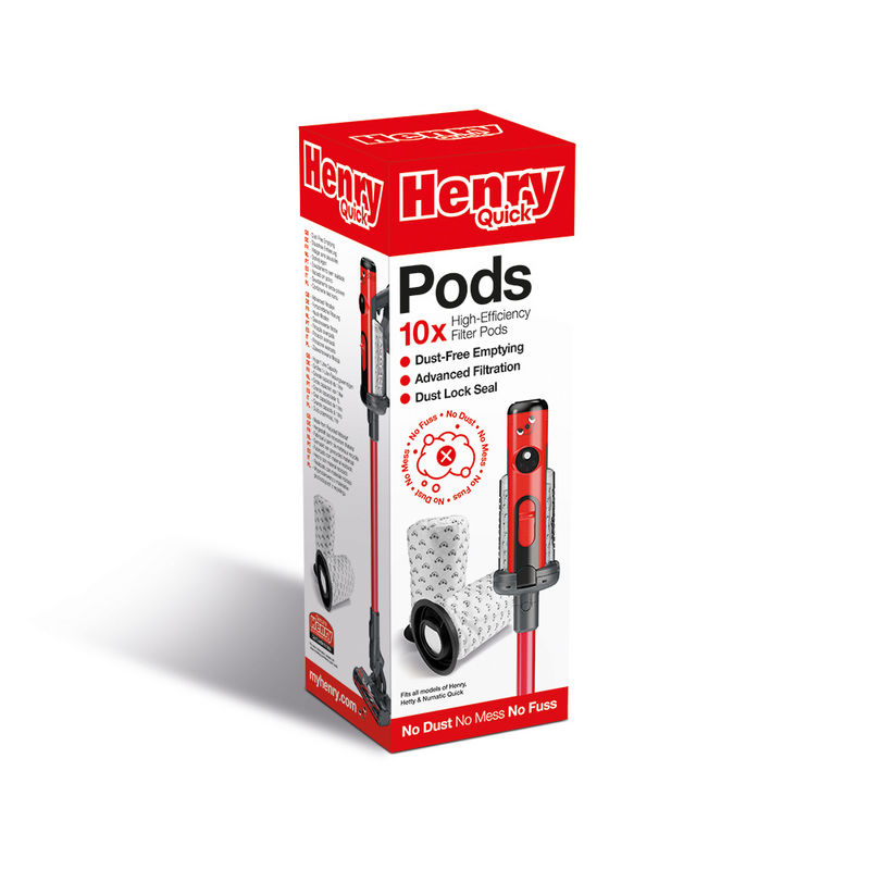 Numatic 915744 Henry Quick Pods - 10 Pack - White