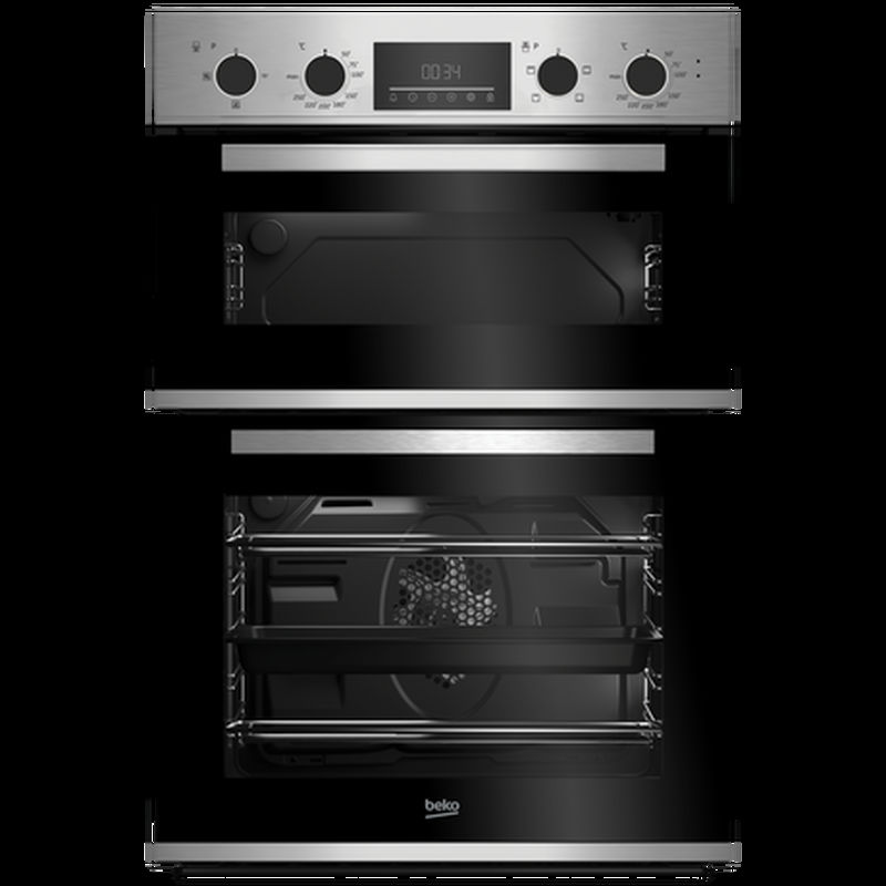 Beko CDFY22309X 59.4cm Built In Double Oven - Stainless Steel