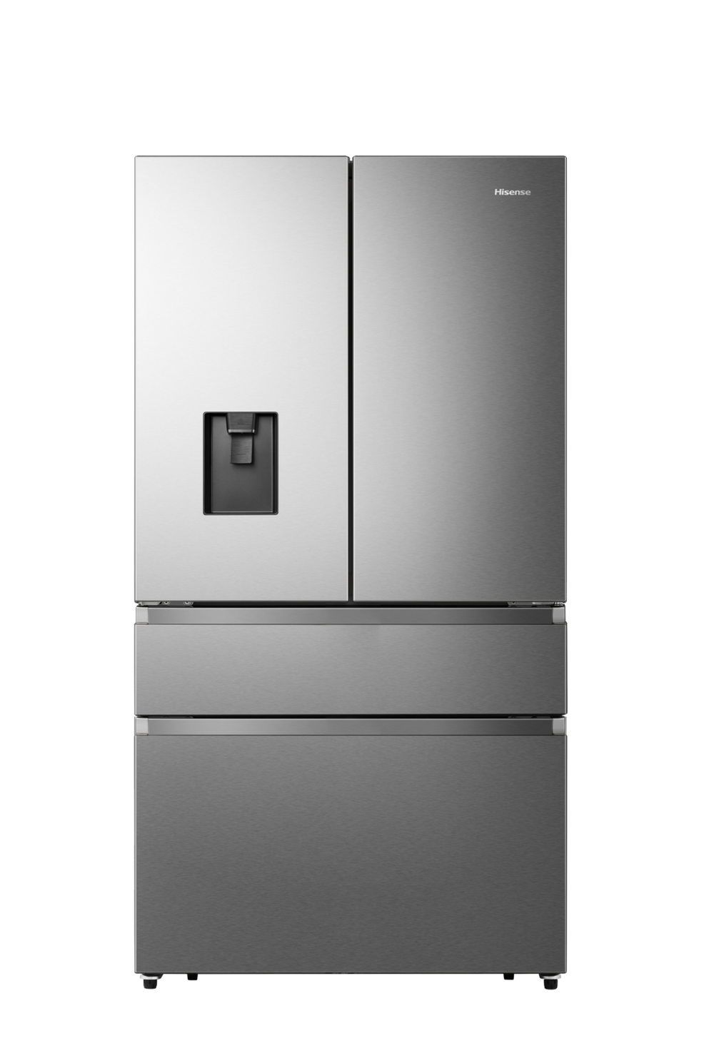 Hisense 91.4cm American Style Fridge Freezer - Stainless Steel