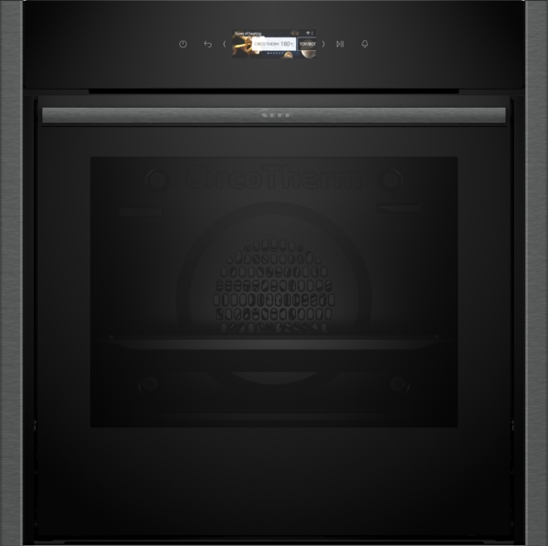 Neff N70 Single Oven - - 3.7" FullTouchTFT -Circotherm-14 functions-Rotatinghandle-Soft open PYROCLEAN