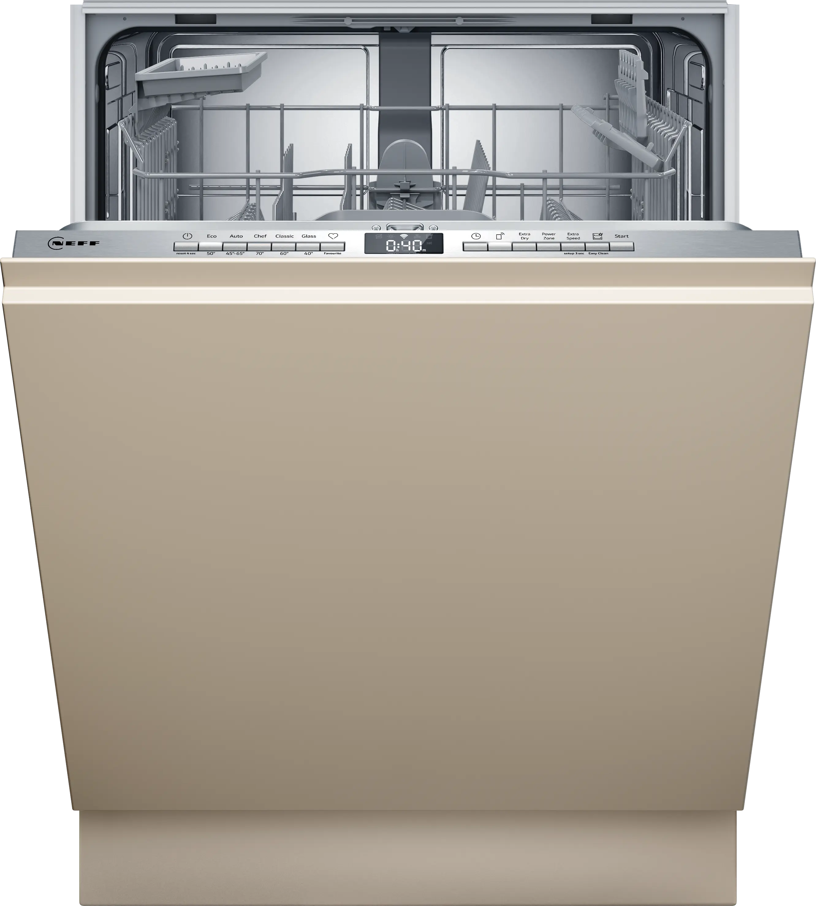 N 50 Fully-integrated dishwasher 60 cm Variable hinge