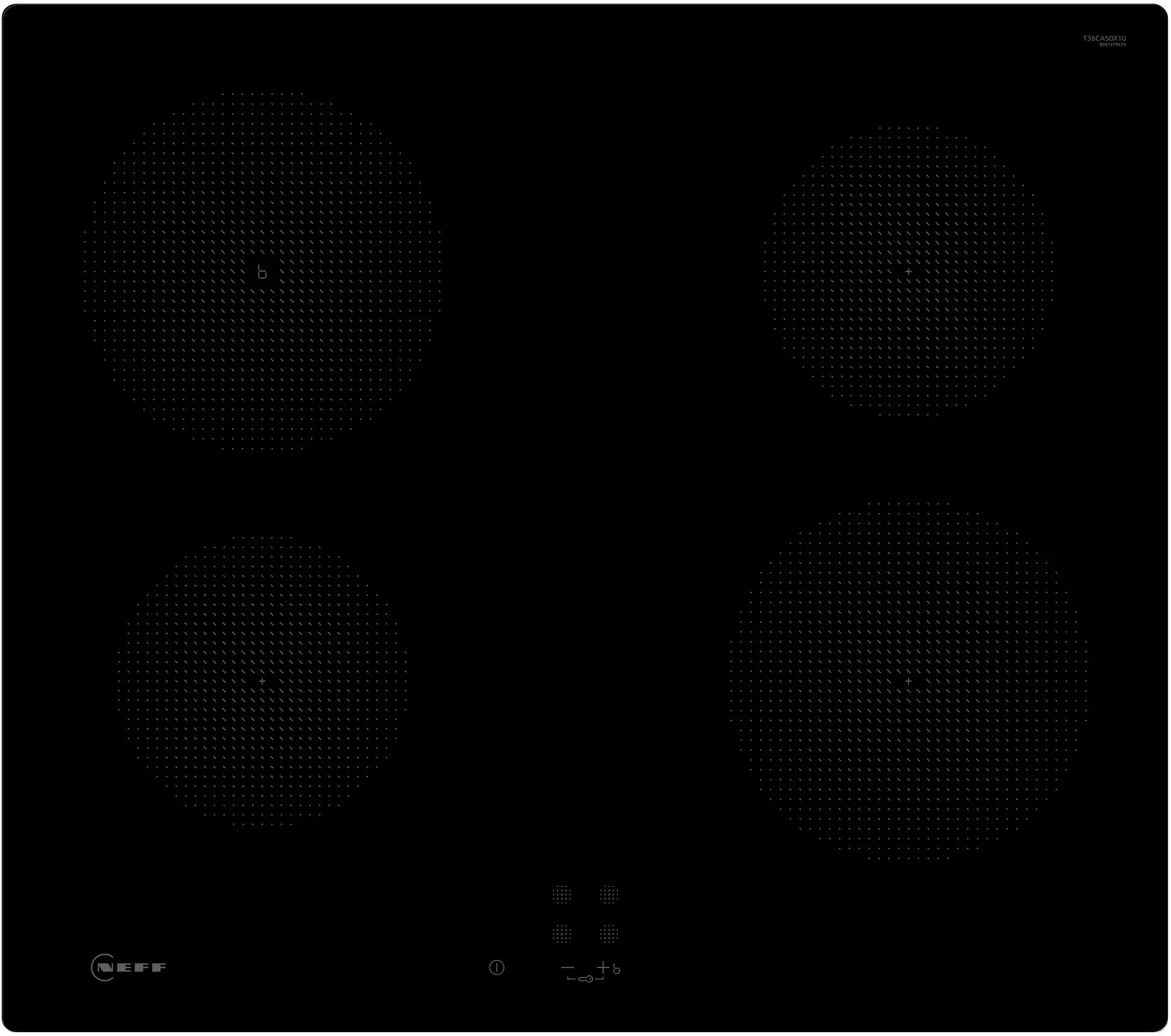 N 30 Induction hob 60 cm Black