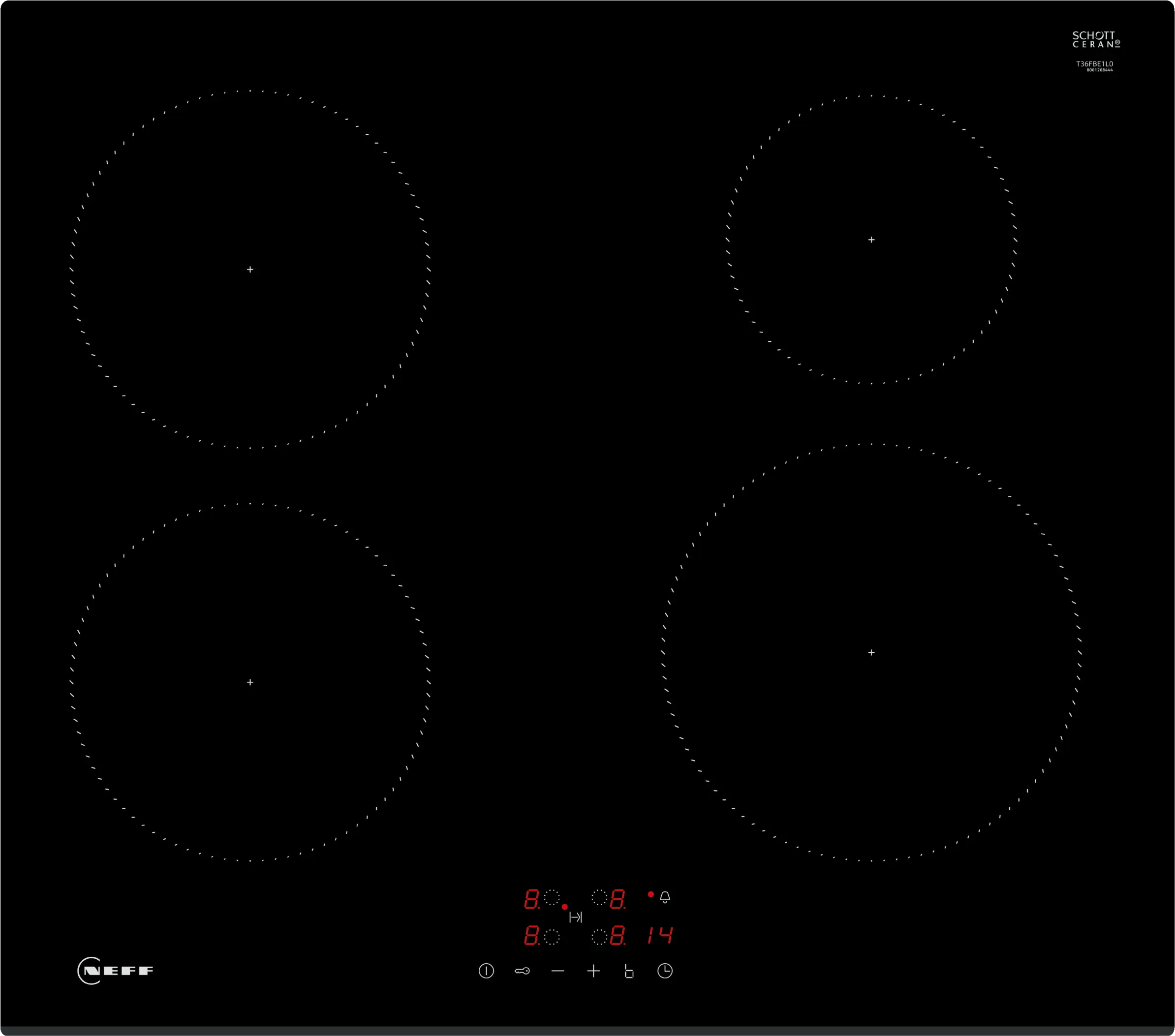 N 30 Induction hob 60 cm surface mount without frame
