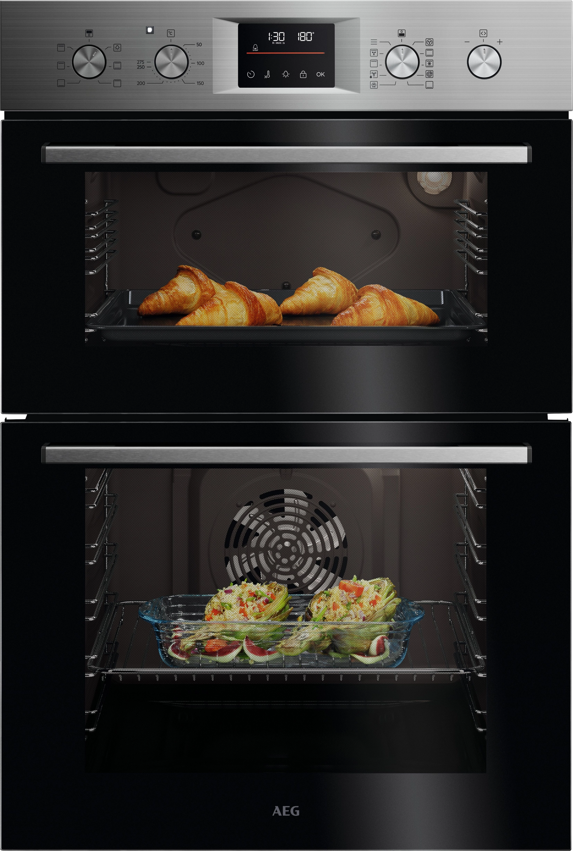 61L Double Electric Oven - Stainless Steel