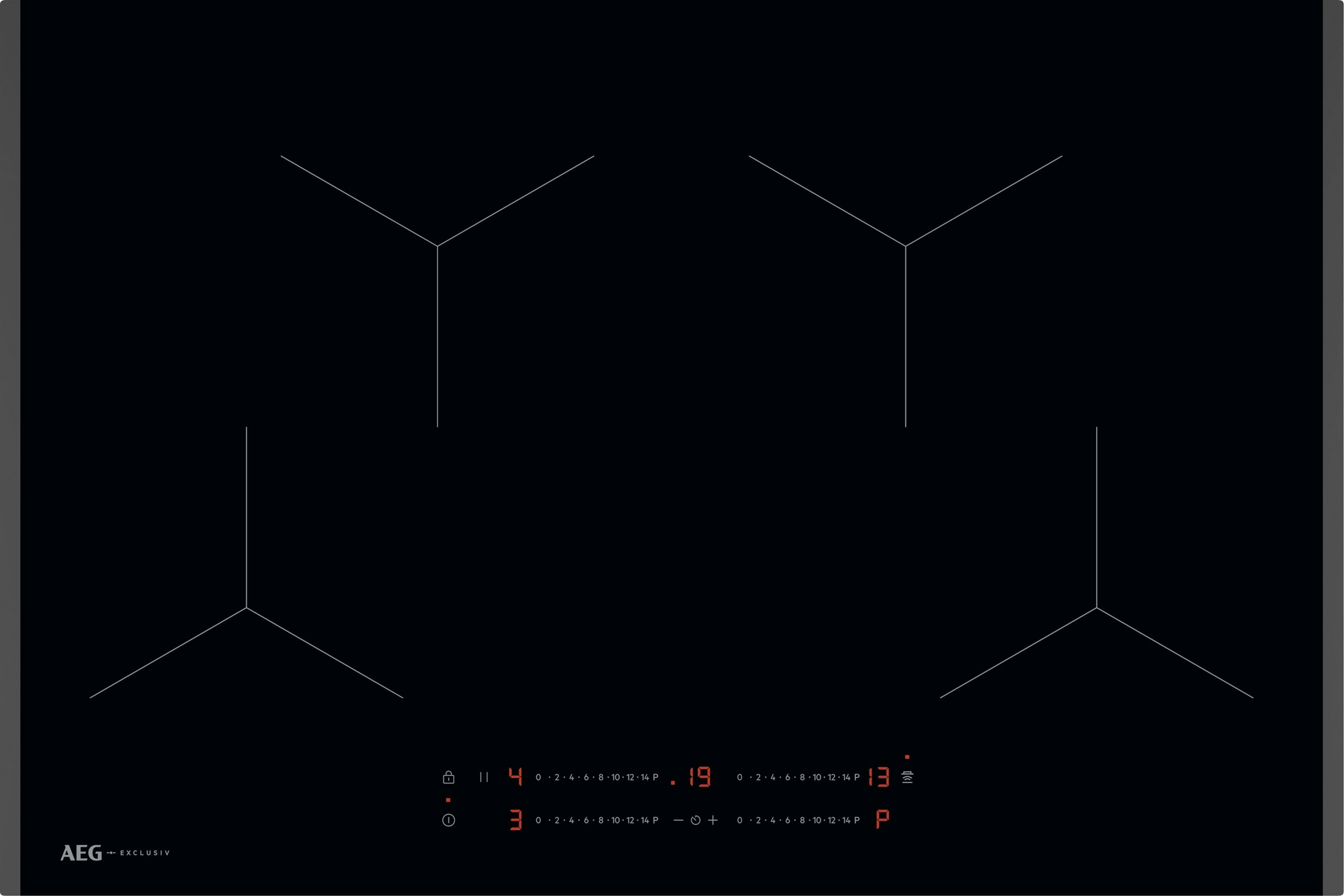 78cm Induction Hob - Black
