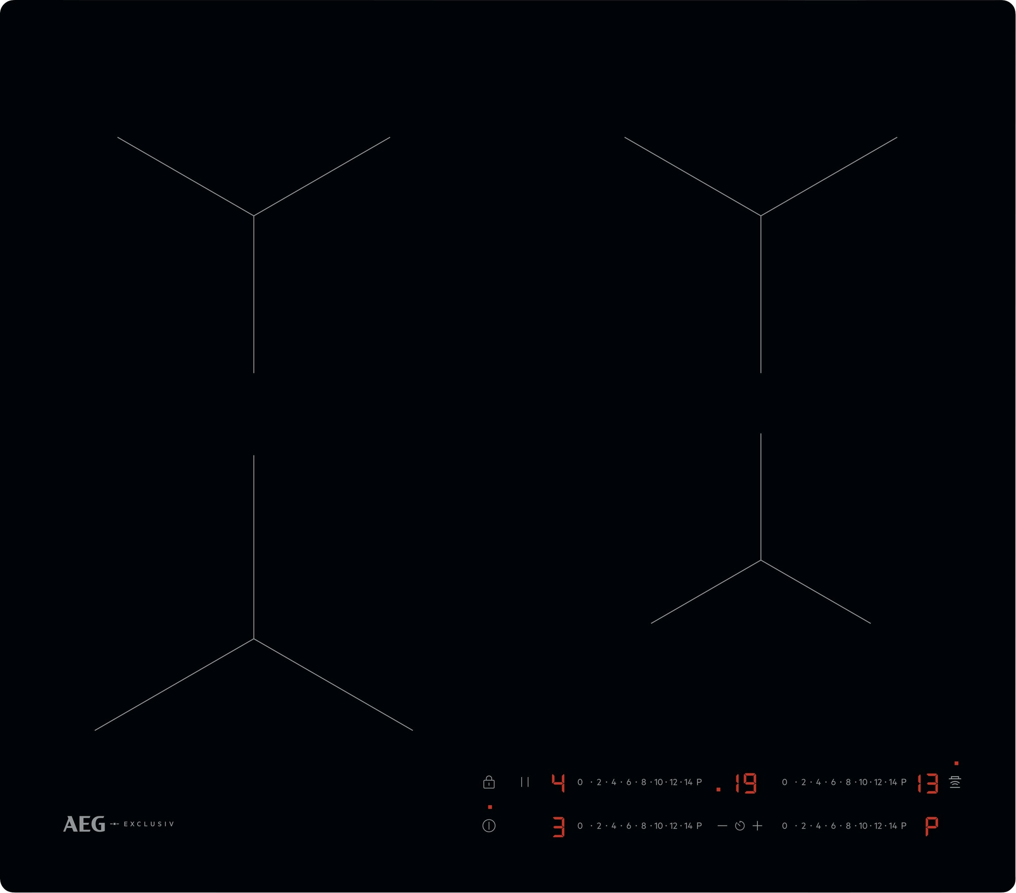 58cm Induction Hob - Black