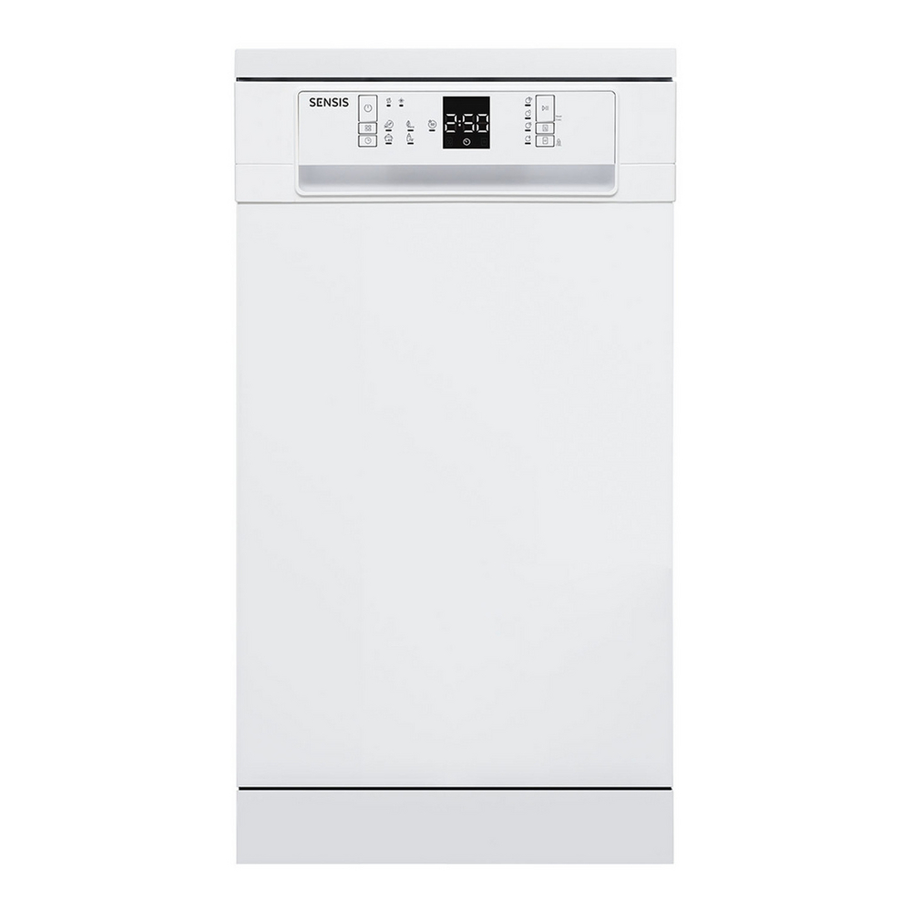 Sensis Freestanding Slimline Dishwasher - White - 10 Place Settings